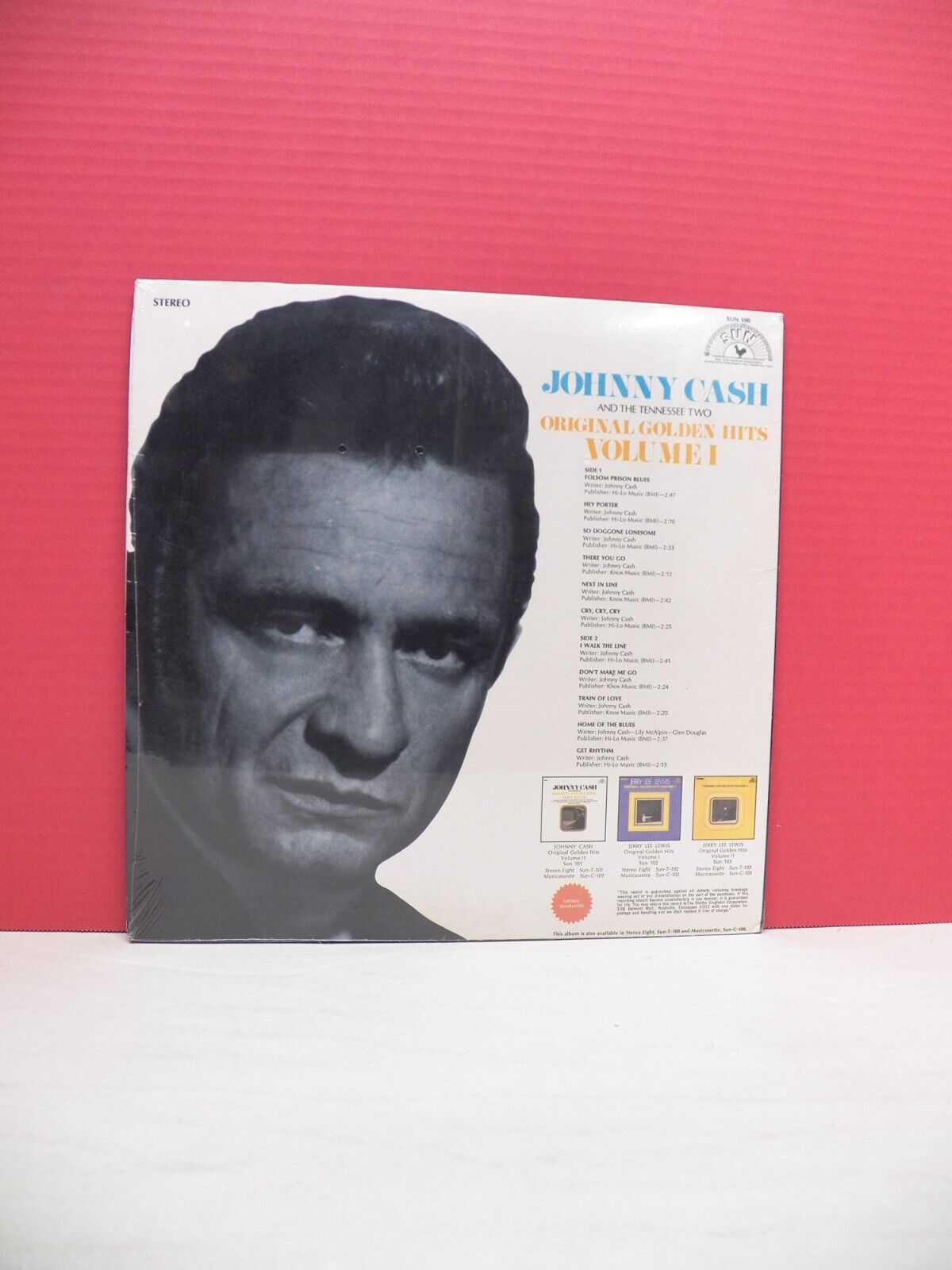 12" LP Johnny Cash & Tennessee Two Original Golden Hits Volume I 1969 Sun 12" LP Johnny Cash & Tennessee Two Original Golden Hits Volume I 1969 Sun