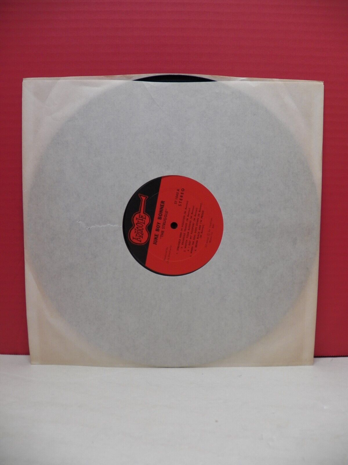 12" LP EX Juke Boy Bonner The Struggle 1969 Arhoolie Stereo ST 1045 12" LP EX Juke Boy Bonner The Struggle 1969 Arhoolie Stereo ST 1045