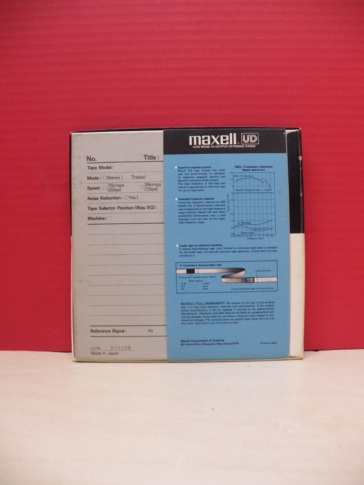 Used Maxell UD Professional Use Sound Recording Tape 50-60 Used Maxell UD Professional Use Sound Recording Tape 50-60
