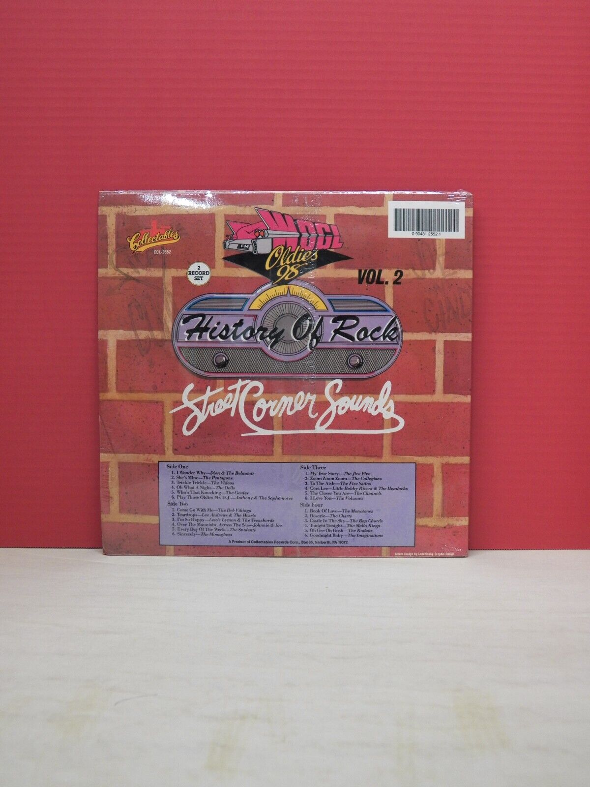 Sealed 12" 2xLP WOGL Oldies 98 History of Rock Vol. 2 1989 Collectables COL-2552 Sealed 12" 2xLP WOGL Oldies 98 History of Rock Vol. 2 1989 Collectables COL-2552