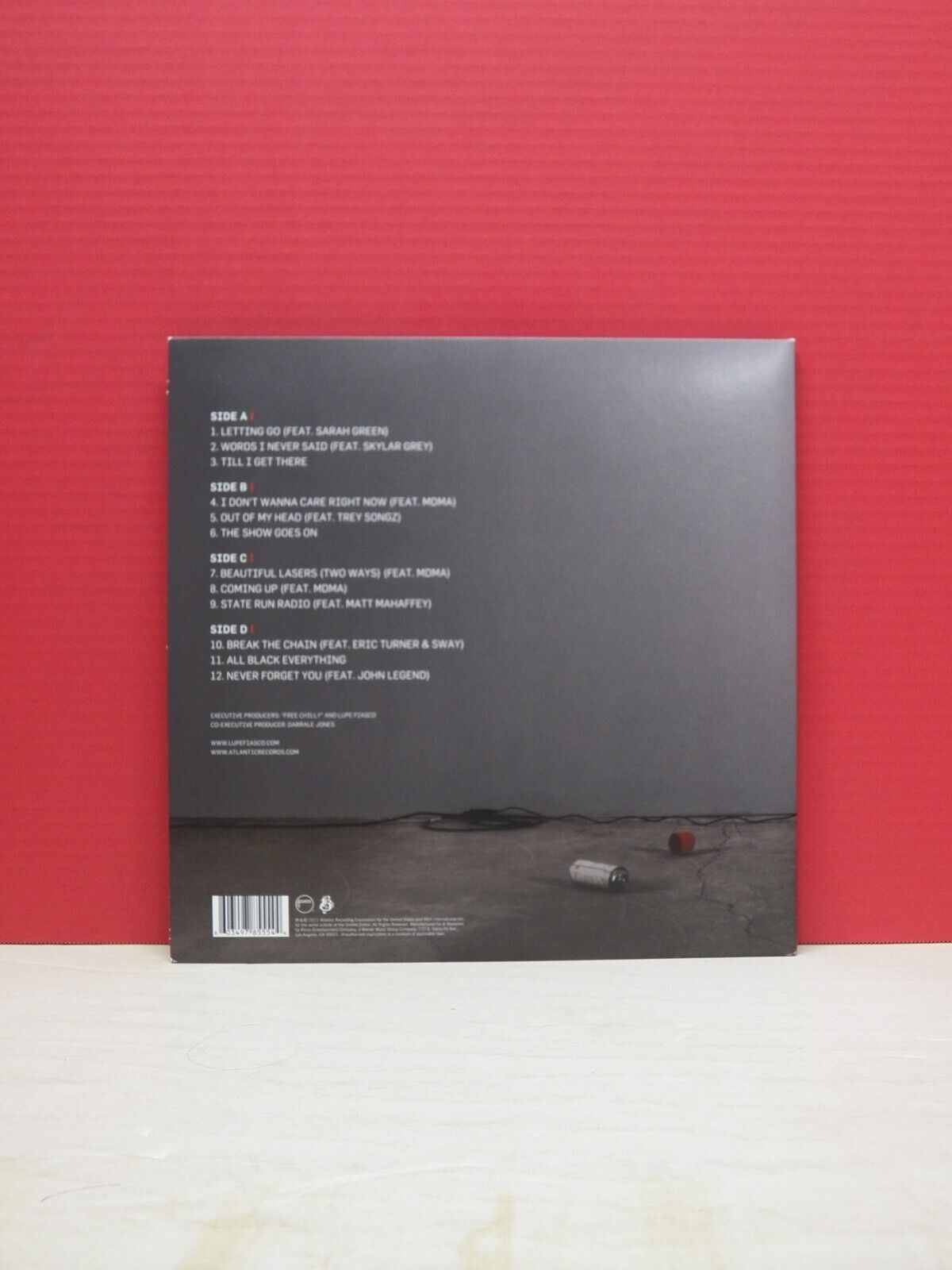 12" 2xLP EX Lupe Fiasco Lasers 2019 Atlantic Reissue Red Vinyl Parental Advisory 12" 2xLP EX Lupe Fiasco Lasers 2019 Atlantic Reissue Red Vinyl Parental Advisory