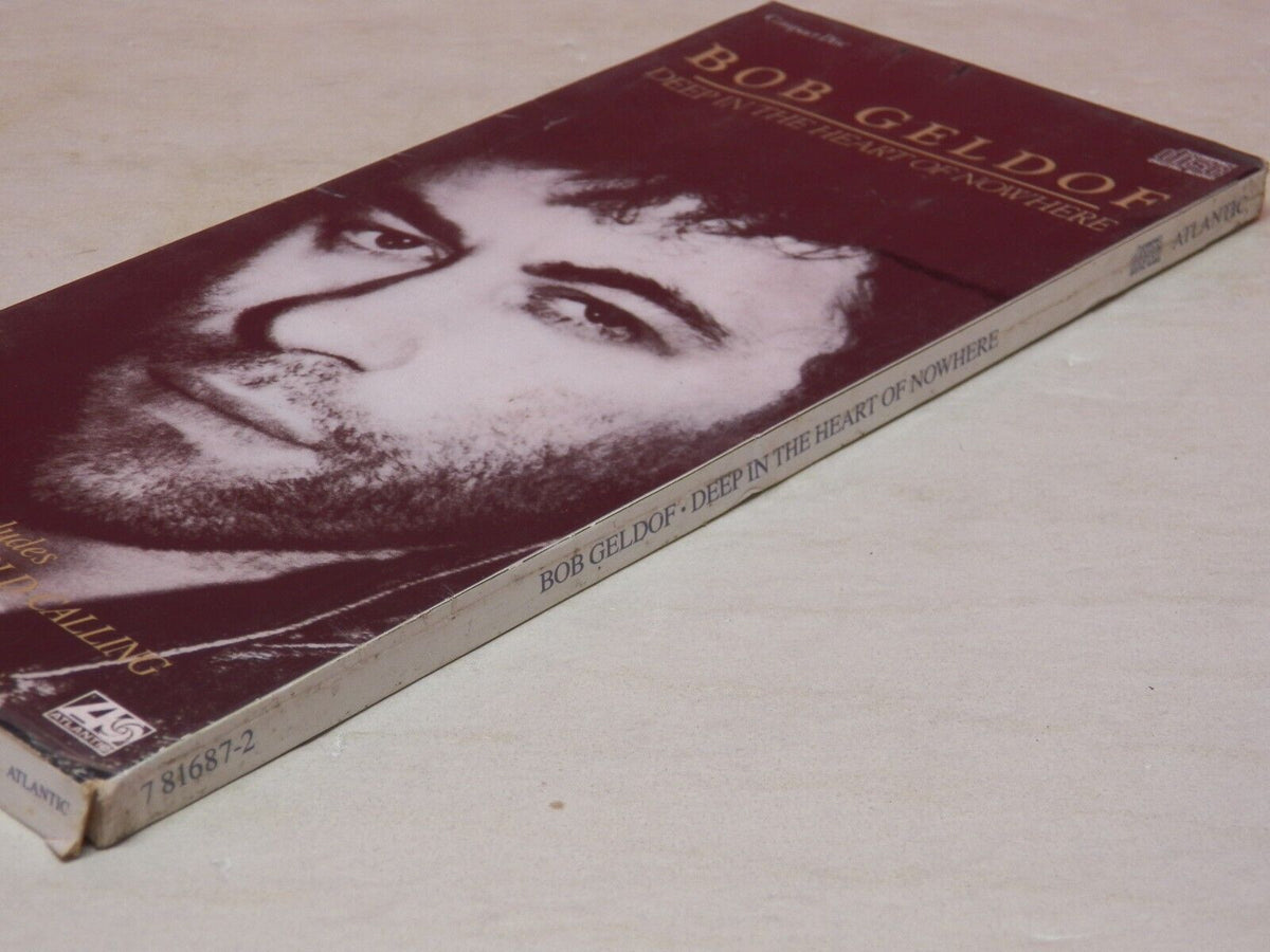 Sealed CD Longbox Bob Geldof Deep In The Heart Of Nowhere 1986 Atlantic 81687-2 Sealed CD Longbox Bob Geldof Deep In The Heart Of Nowhere 1986 Atlantic 81687-2