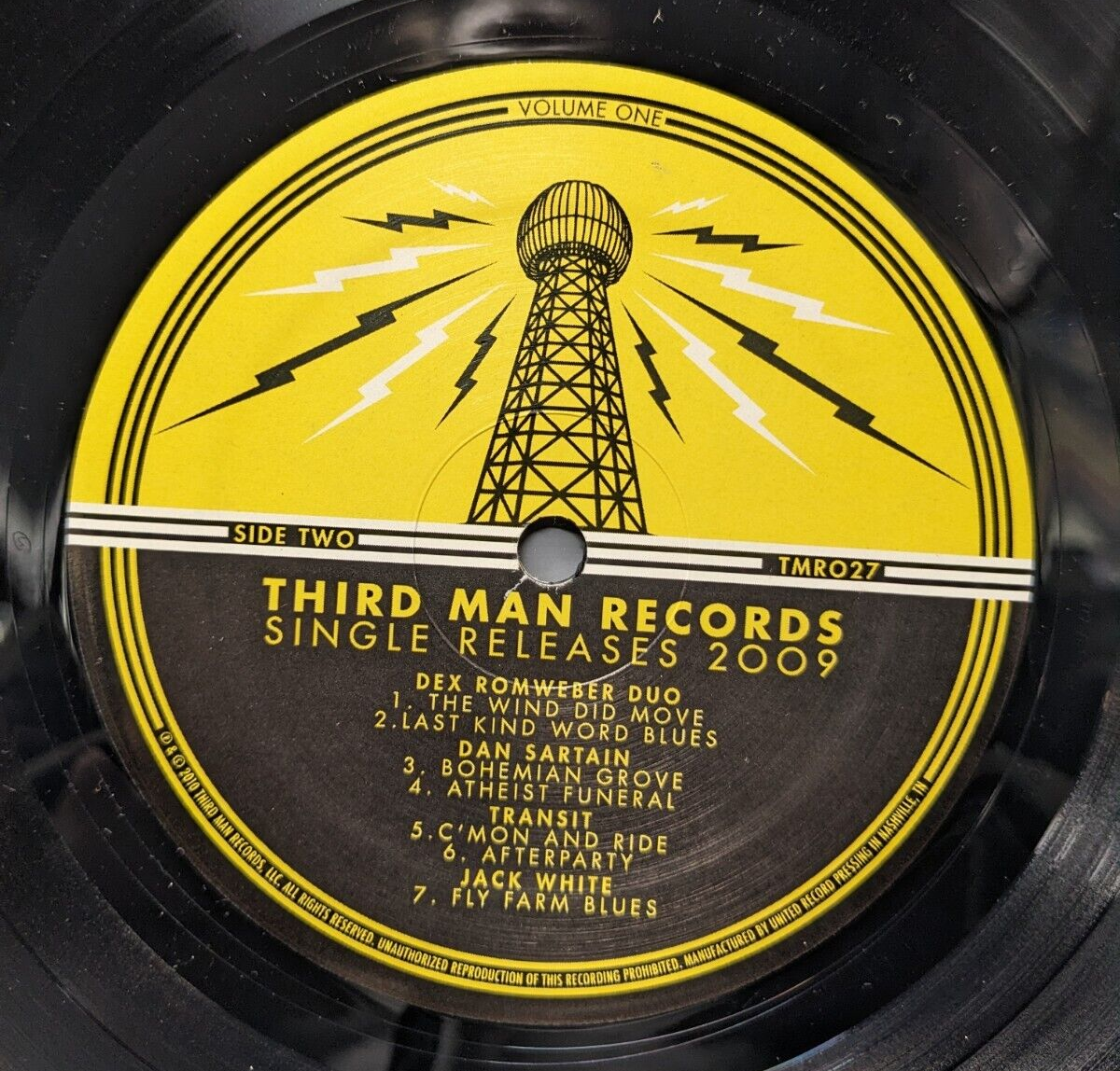 12" 2xLP EX Third Man Records Single Releases 2009 Volume One 2010 Ltd Ed TMR027 12" 2xLP EX Third Man Records Single Releases 2009 Volume One 2010 Ltd Ed TMR027
