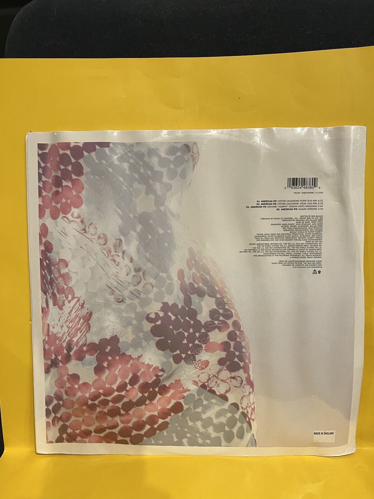 Rare Sealed Vinyl Record LP Madonna American Pie 2000 W519T UK iImport Rare Sealed Vinyl Record LP Madonna American Pie 2000 W519T UK iImport