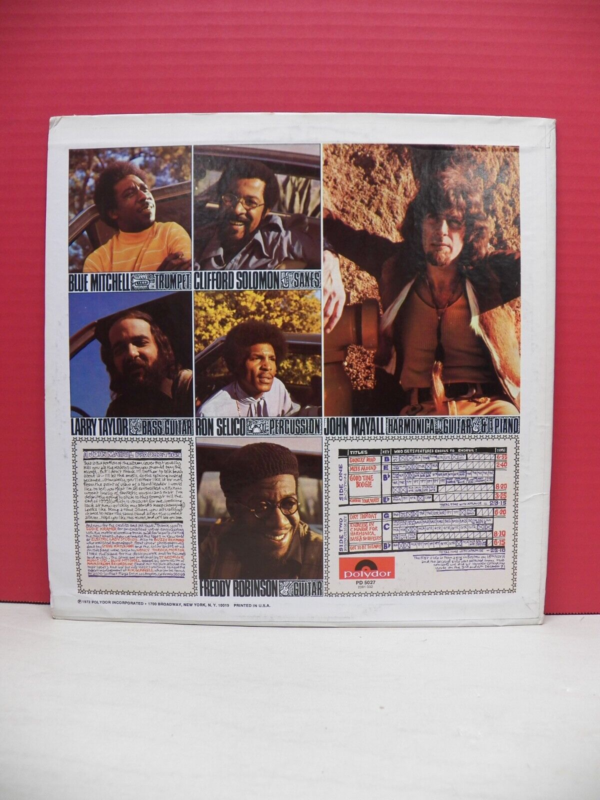 12" LP EX John Mayall Jazz Blues Fusion 1972 Polydor PD 5027 12" LP EX John Mayall Jazz Blues Fusion 1972 Polydor PD 5027