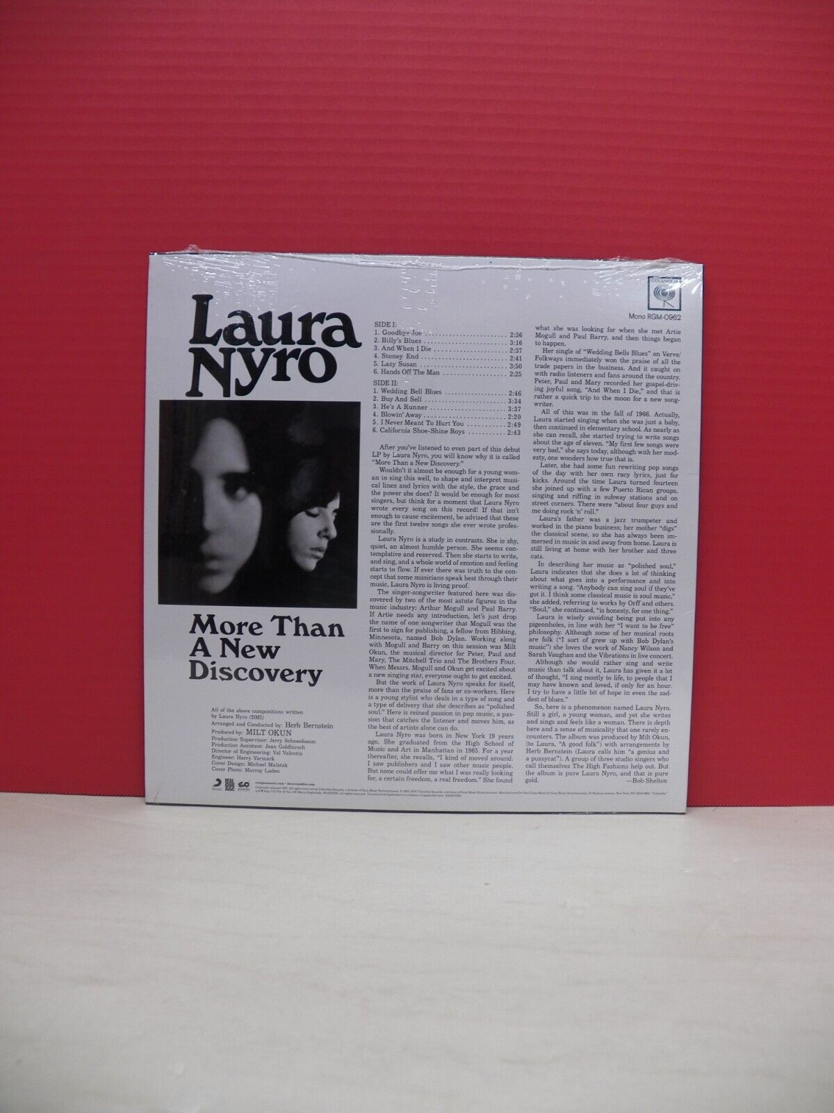 12" LP Laura Nyro More Than A New Discovery 2020 Reissue Ltd Ed Violet Mono 12" LP Laura Nyro More Than A New Discovery 2020 Reissue Ltd Ed Violet Mono