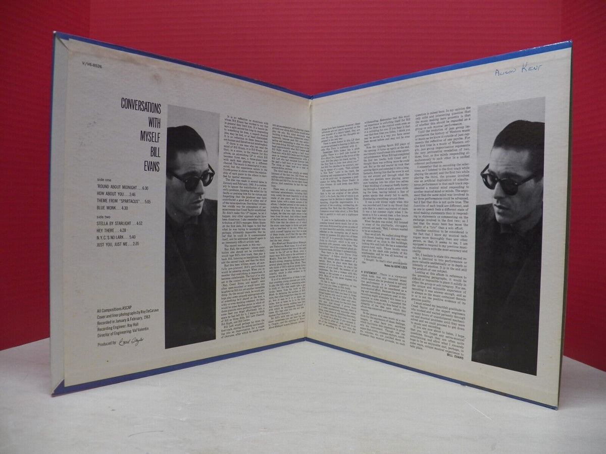 12" LP VG++/EX Bill Evans Conversations With Myself Verve Reissue Stereo 12" LP VG++/EX Bill Evans Conversations With Myself Verve Reissue Stereo