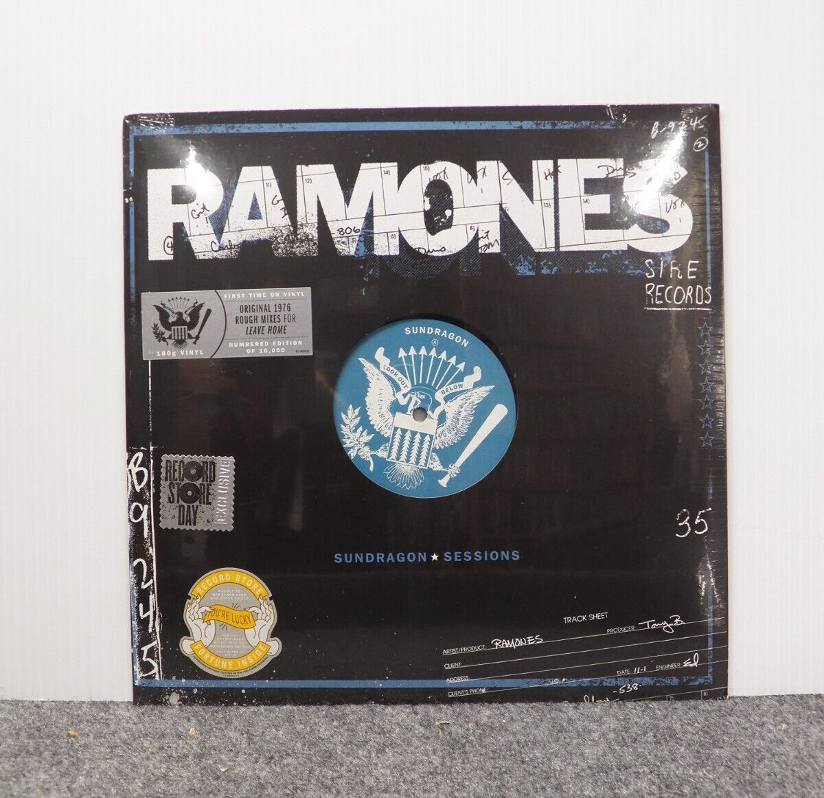 Sealed 12" LP Ramones Sundragon Sessions 2018 Sire RSD 180G Numbered R1 565638 Sealed 12" LP Ramones Sundragon Sessions 2018 Sire RSD 180G Numbered R1 565638