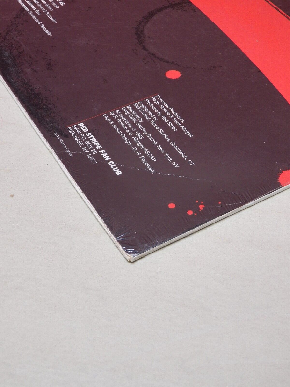 Sealed 12" Single Red Stripe Ambitious 1985 Sealed 12" Single Red Stripe Ambitious 1985