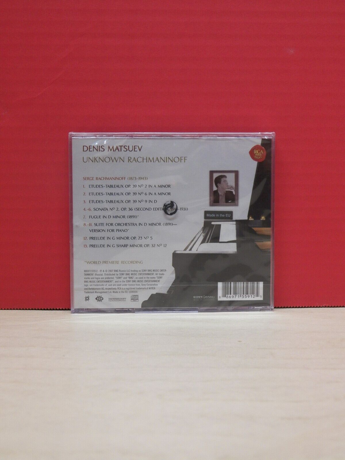 Sealed CD Denis Matsuev Unknown Rachmaninoff 2007 RCA Red Seal EU Import Sealed CD Denis Matsuev Unknown Rachmaninoff 2007 RCA Red Seal EU Import