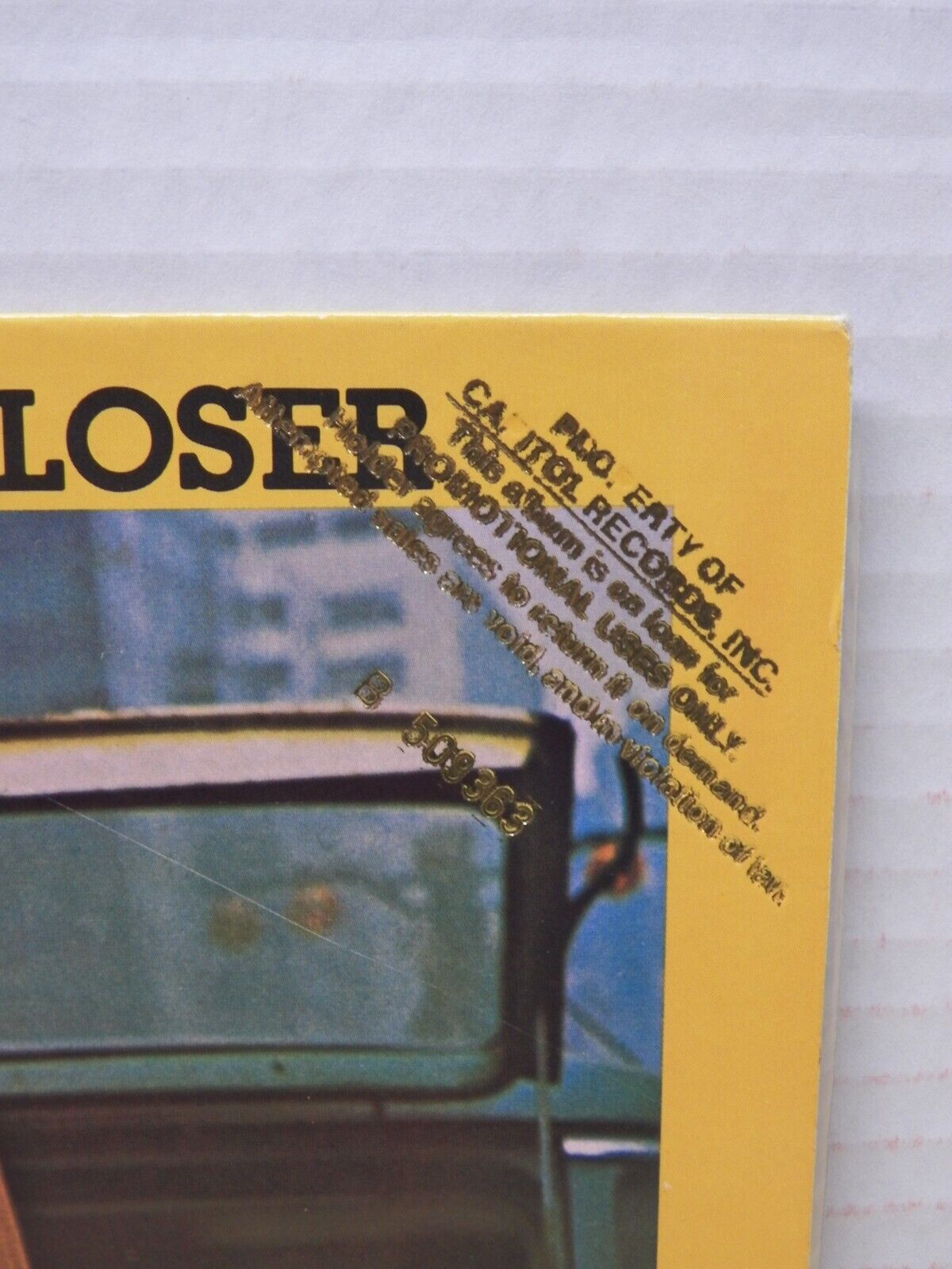 12" LP VG++/EX Rodney Dangerfield The Loser Rhino Records Reissue Promo RNLP 012 12" LP VG++/EX Rodney Dangerfield The Loser Rhino Records Reissue Promo RNLP 012
