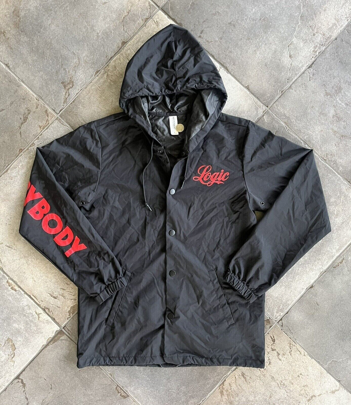 Logic Everybody Windbreaker Tour Jacket - Size X-Large Logic Everybody Windbreaker Tour Jacket - Size X-Large