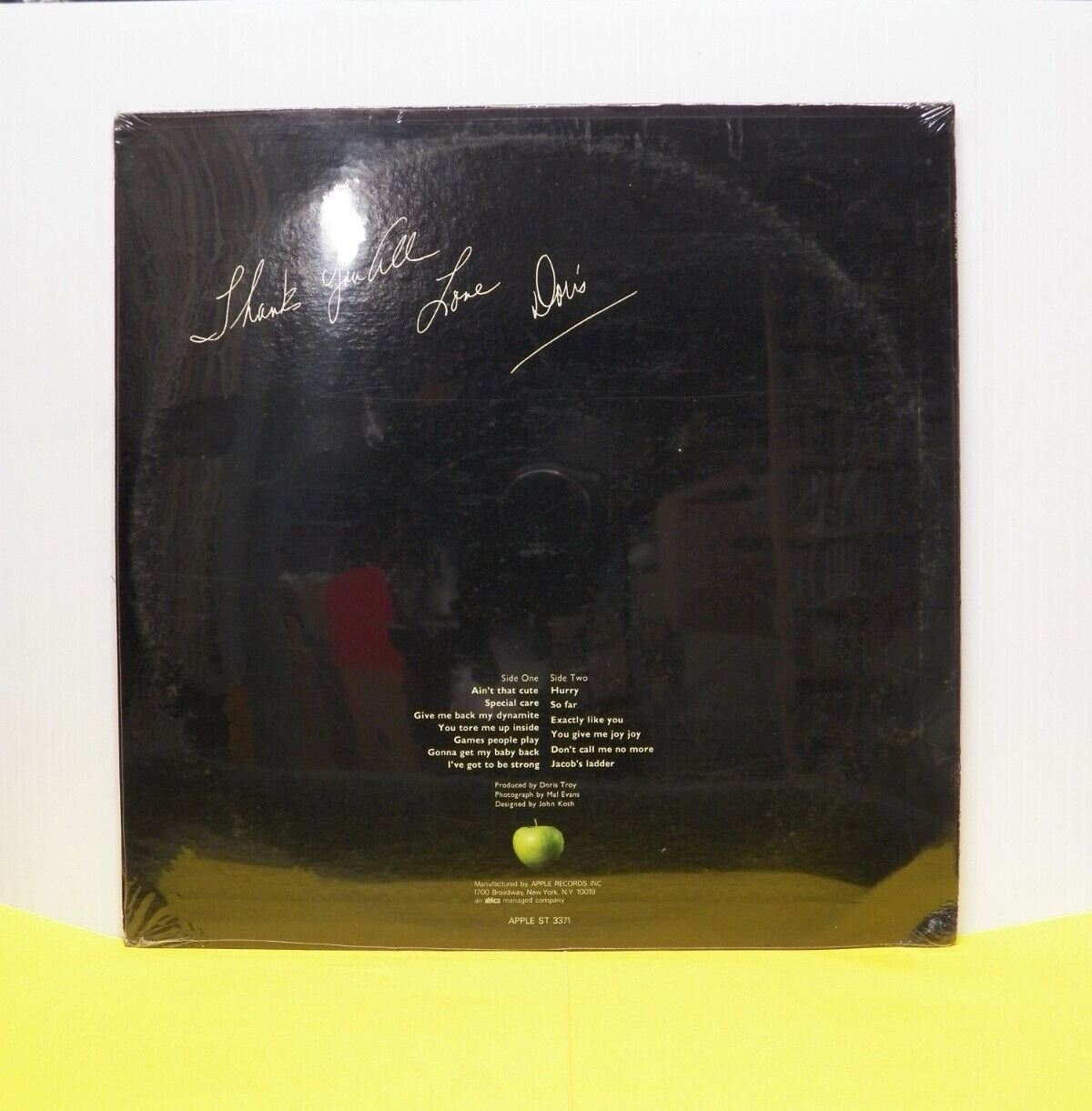 Sealed 12" LP Doris Troy Doris Troy 1970 Apple Records ST 3371 Sealed 12" LP Doris Troy Doris Troy 1970 Apple Records ST 3371