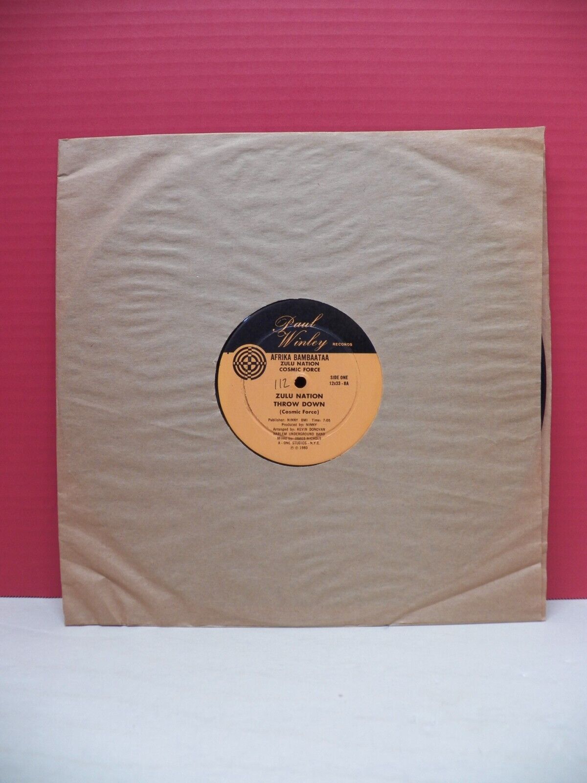 12" Single EX Afrika Bambaataa/Harlem Underground Band Zulu Nation Throw Down 12" Single EX Afrika Bambaataa/Harlem Underground Band Zulu Nation Throw Down