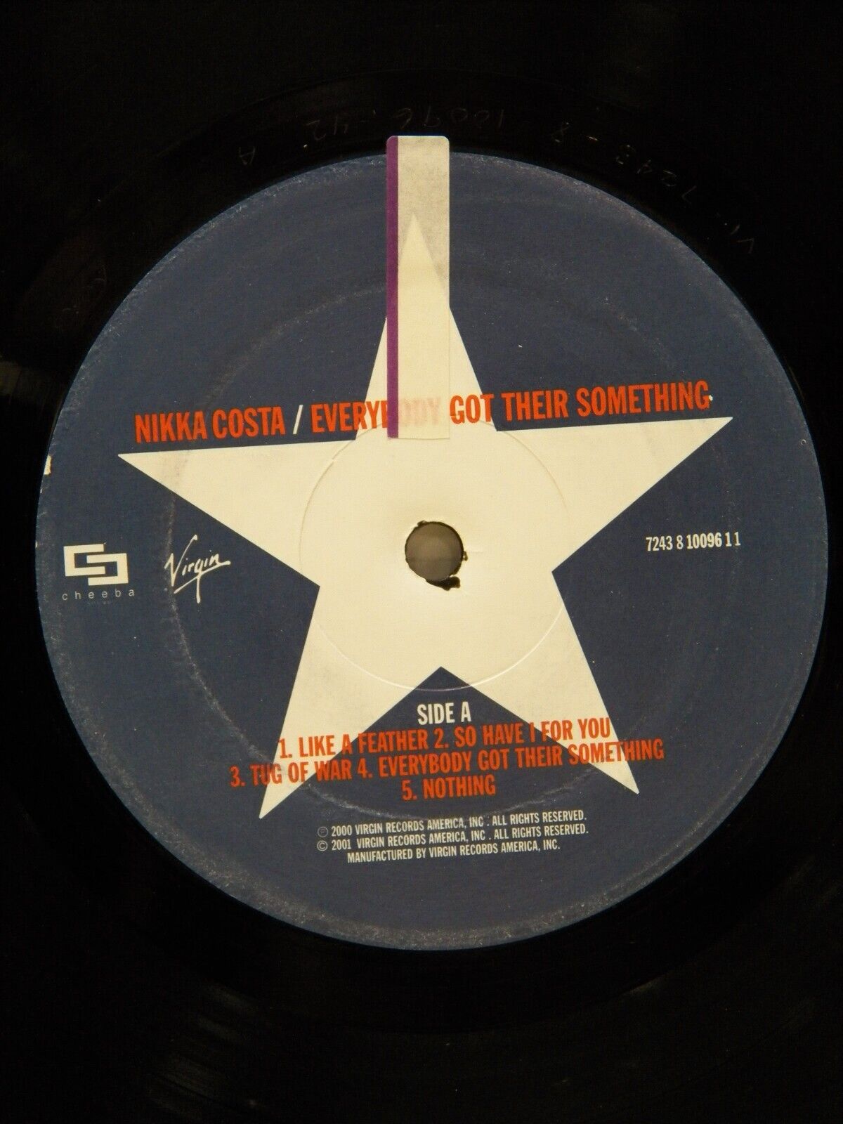 12" LP VG++/EX Nikka Costa Everybody Got Their Something 2001 Virgin 12" LP VG++/EX Nikka Costa Everybody Got Their Something 2001 Virgin