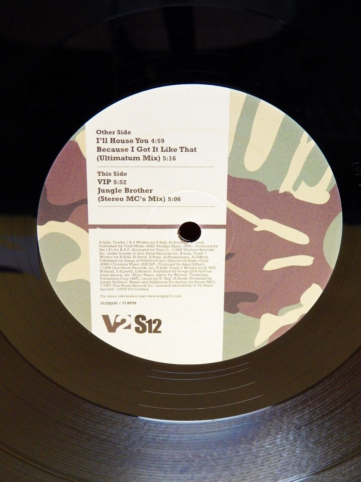 Set of 2 12" EPs Jungle Brothers Jungle Brothers EPs 1 & 2 2005 S12/V2 UK Import Set of 2 12" EPs Jungle Brothers Jungle Brothers EPs 1 & 2 2005 S12/V2 UK Import
