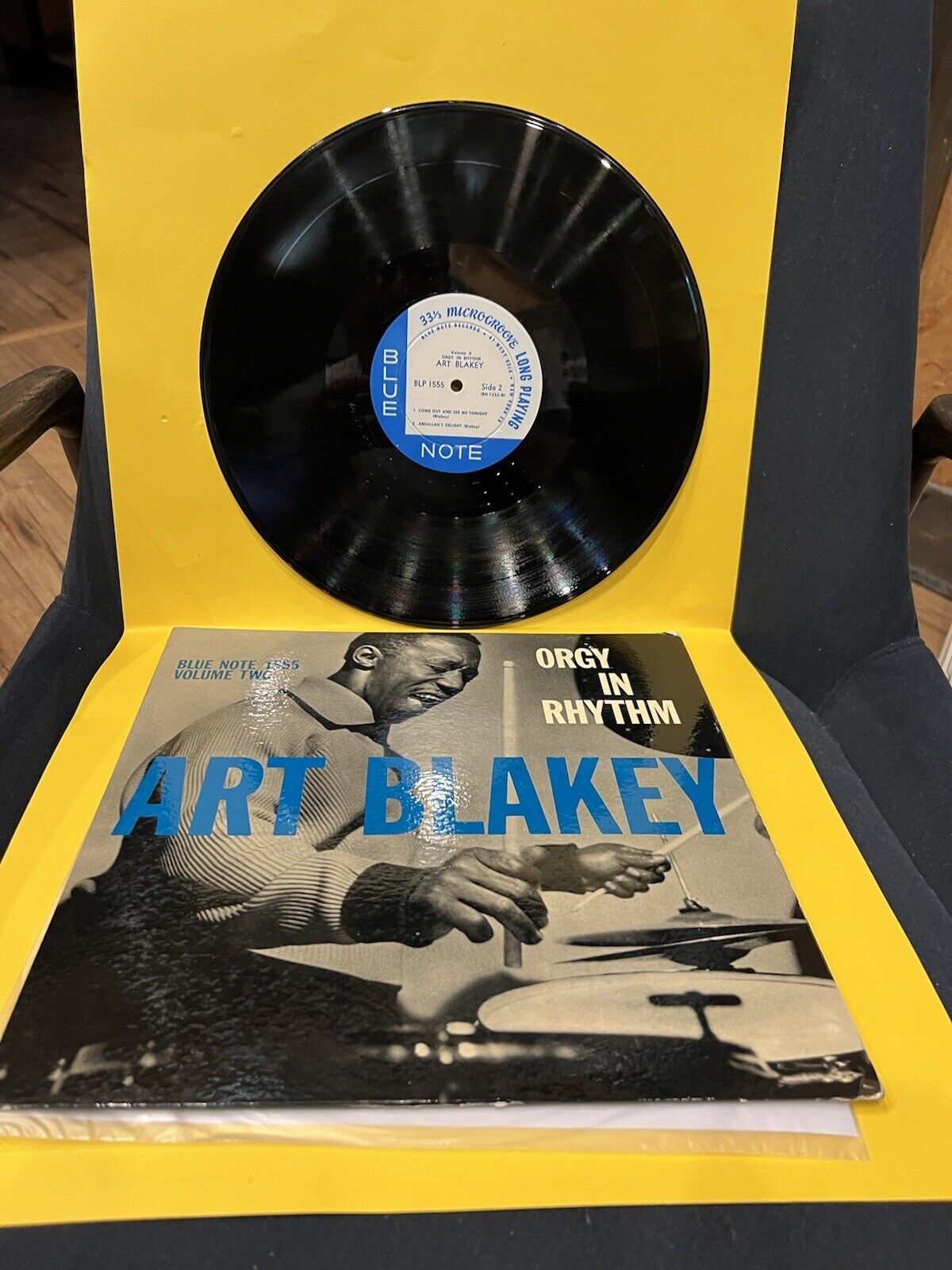 VG ++ Rare Vinyl Record LP Art Blakey Orgy in Rhythm BLP 1555 Orig. Mono 1957 VG ++ Rare Vinyl Record LP Art Blakey Orgy in Rhythm BLP 1555 Orig. Mono 1957