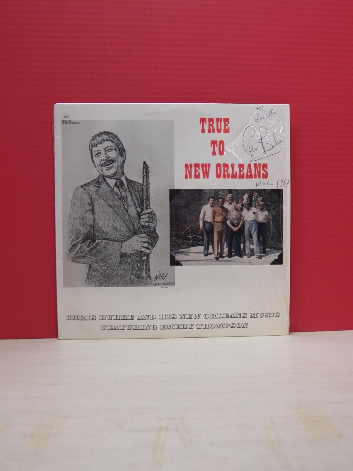12" LP VG++/EX Chris Burke True To New Orleans 1984 GHB Autographed GHB-175 12" LP VG++/EX Chris Burke True To New Orleans 1984 GHB Autographed GHB-175