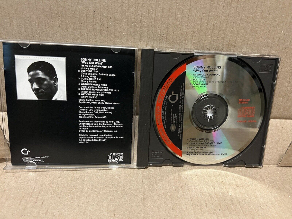 NM CD Sonny Rollins Way Out West 1984 Mobile Fidelity Sound Lab Remastered NM CD Sonny Rollins Way Out West 1984 Mobile Fidelity Sound Lab Remastered