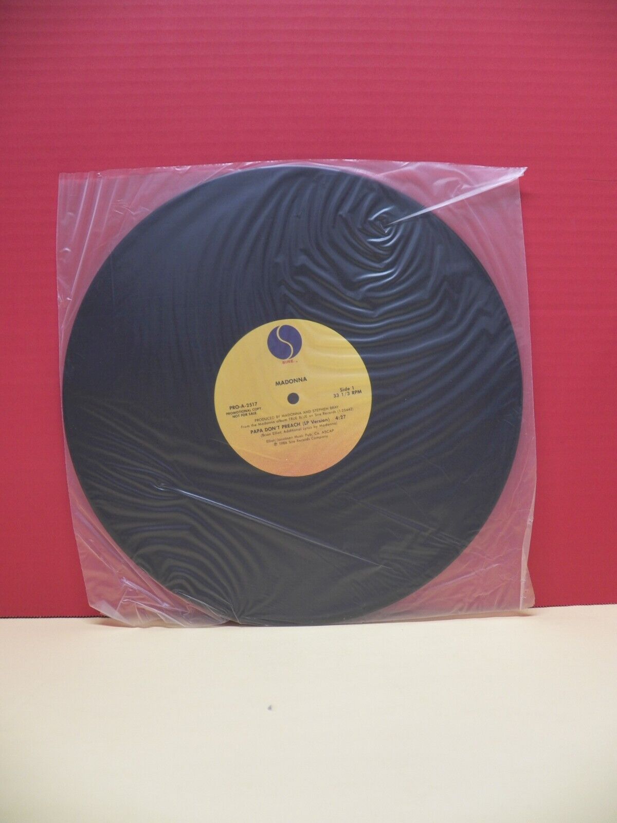 12" Single EX Madonna Papa Don't Preach 1986 Sire Promo PRO-A-2517 12" Single EX Madonna Papa Don't Preach 1986 Sire Promo PRO-A-2517