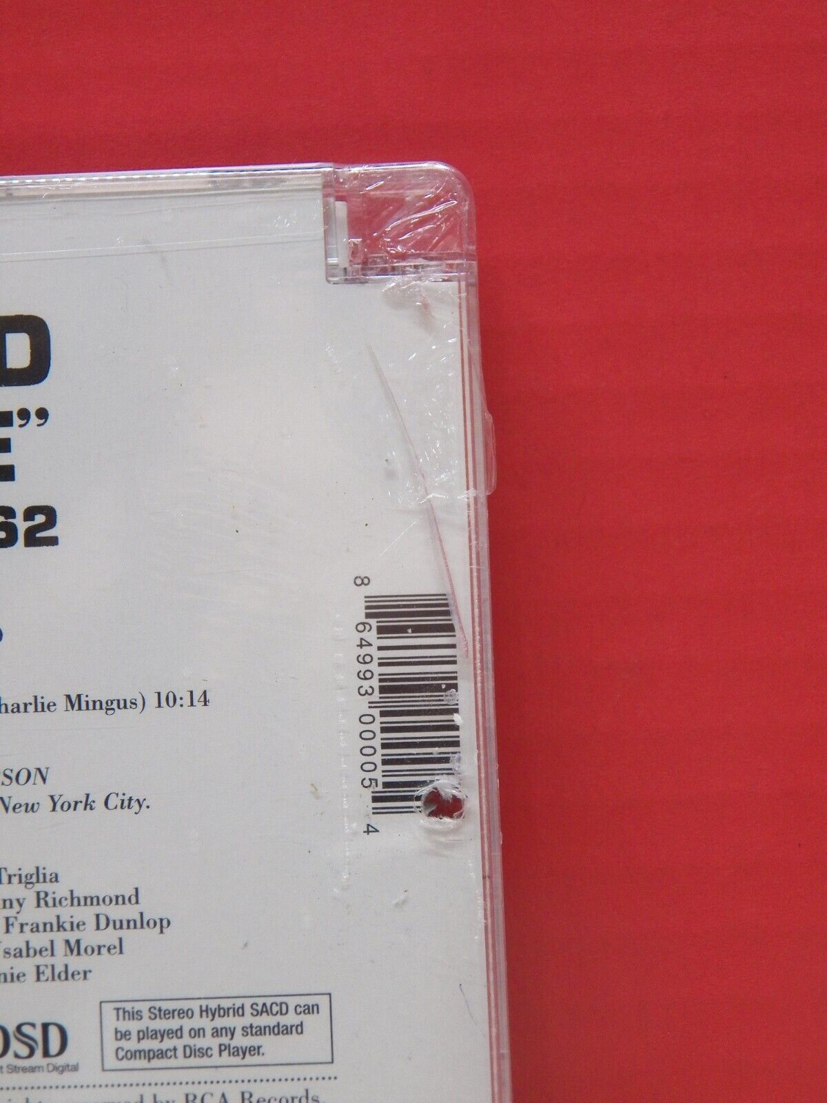 Sealed SACD Charles Mingus Tijuana Moods 2015 ORG Reissue ORG 174-3 Sealed SACD Charles Mingus Tijuana Moods 2015 ORG Reissue ORG 174-3