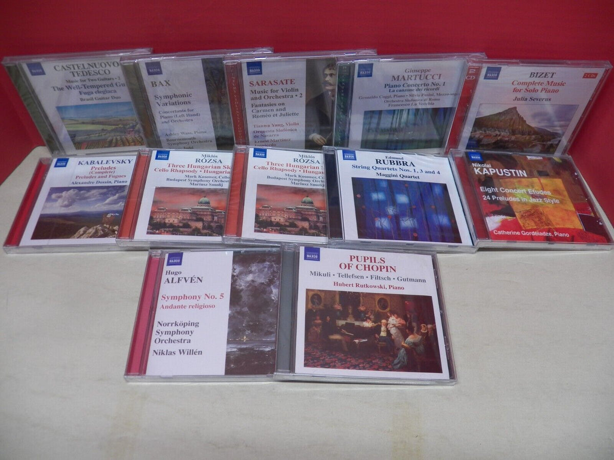 Sealed 12x CD Lot Various Artists Naxos Classical CDs Sealed 12x CD Lot Various Artists Naxos Classical CDs