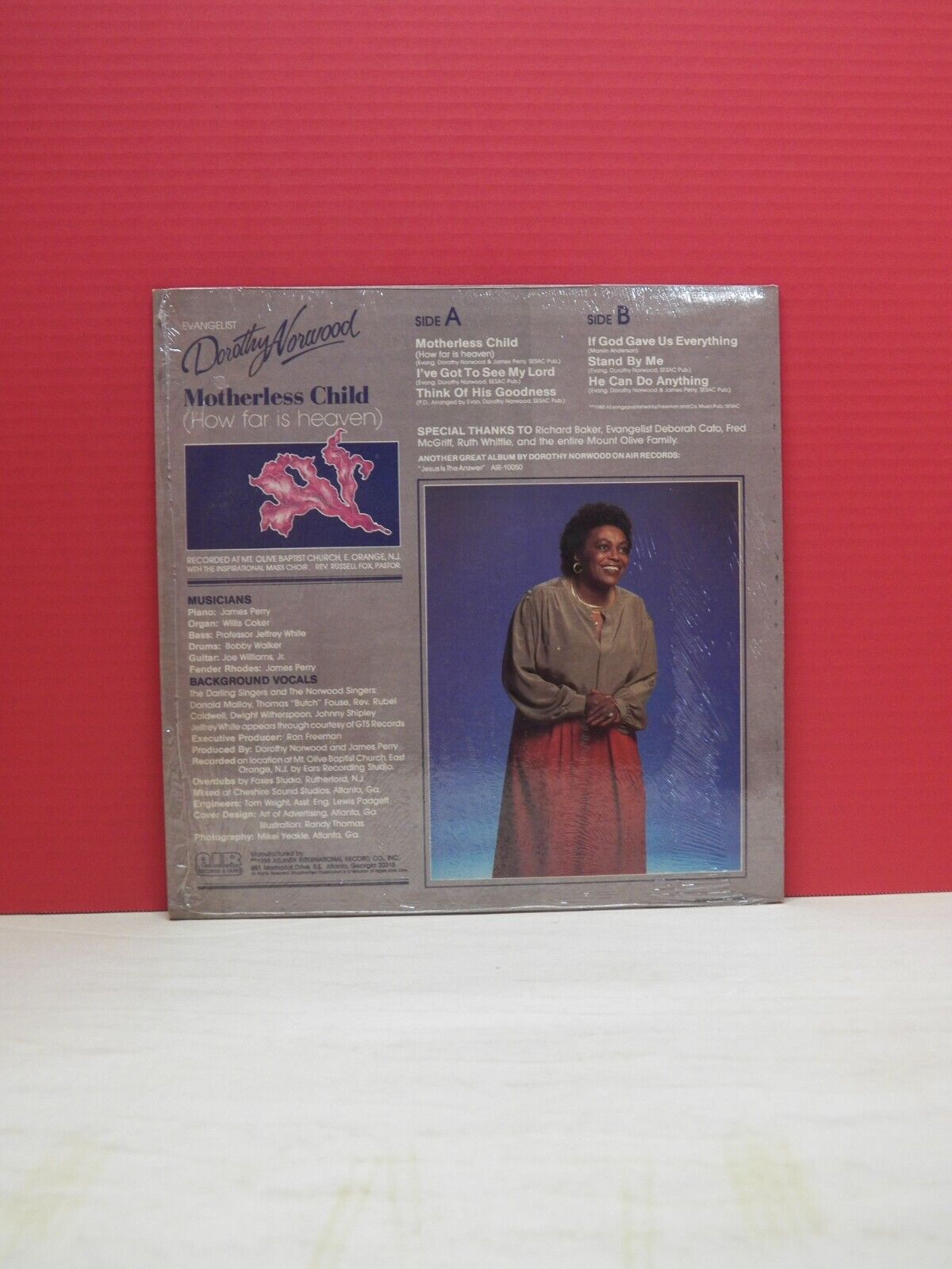 12" LP EX Dorothy Norwood Motherless Child (How Far Is Heaven) 1983 AIR-10094 12" LP EX Dorothy Norwood Motherless Child (How Far Is Heaven) 1983 AIR-10094