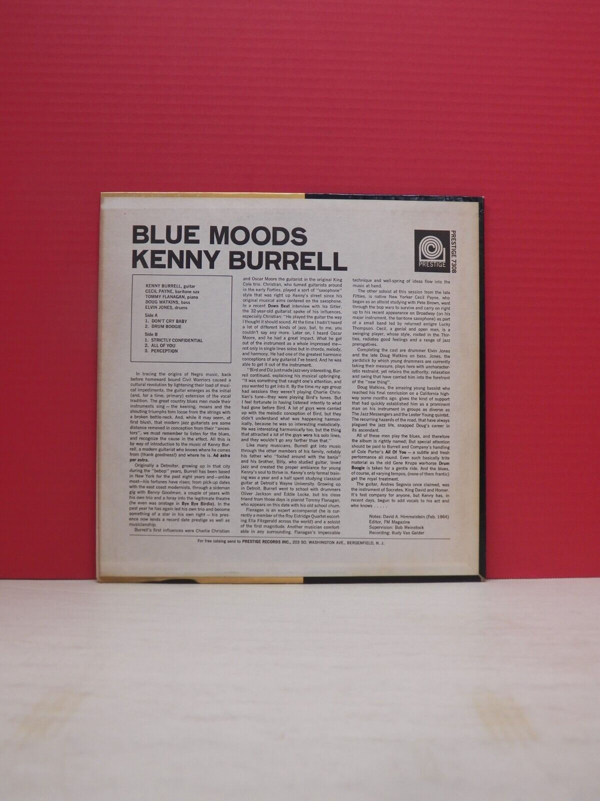 12" LP M- Kenny Burrell Blue Moods 1972 Prestige Stereo Reissue PRT-7308 12" LP M- Kenny Burrell Blue Moods 1972 Prestige Stereo Reissue PRT-7308