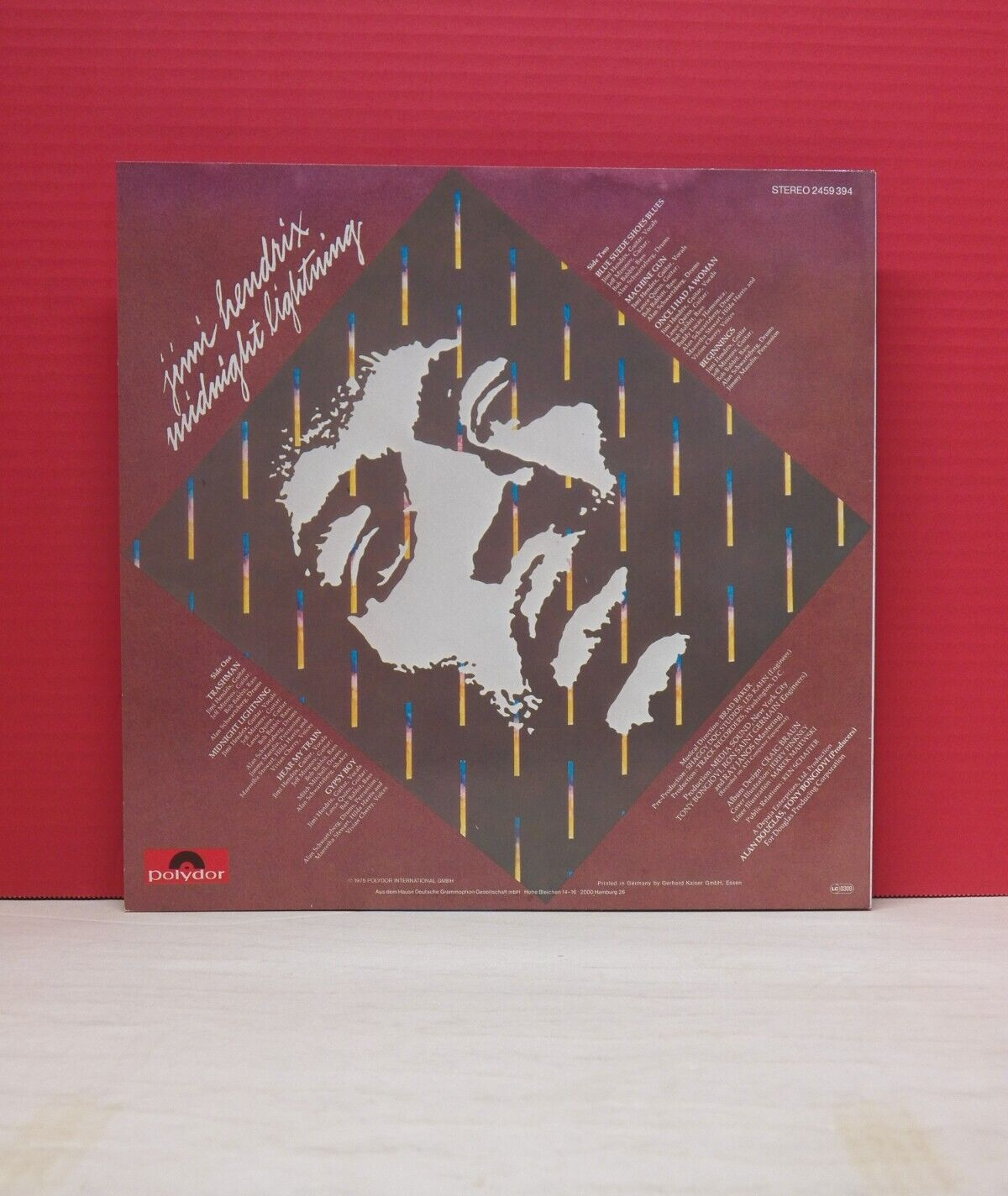 12" LP EX Jimi Hendrix Midnight Lightning 1980 Polydor Germany Import Reissue 12" LP EX Jimi Hendrix Midnight Lightning 1980 Polydor Germany Import Reissue