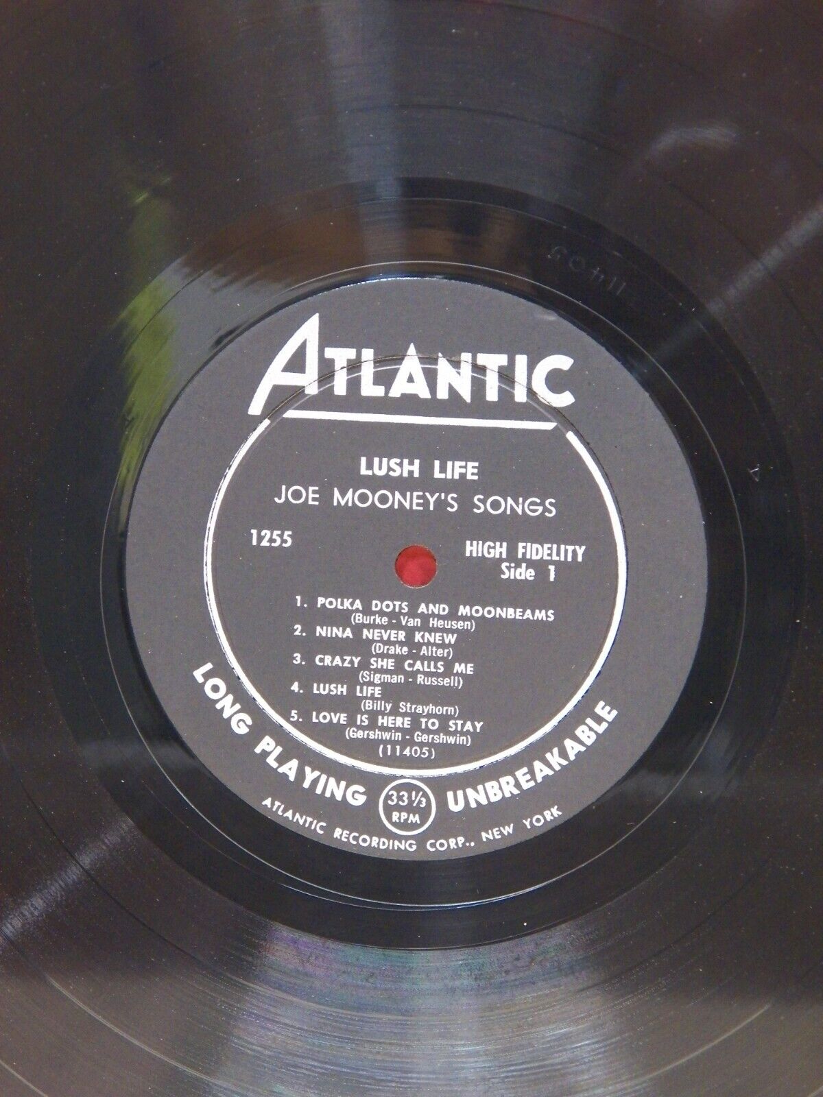 12" LP VG++/EX Joe Mooney Lush Life 1958 Atlantic Mono 1255 12" LP VG++/EX Joe Mooney Lush Life 1958 Atlantic Mono 1255