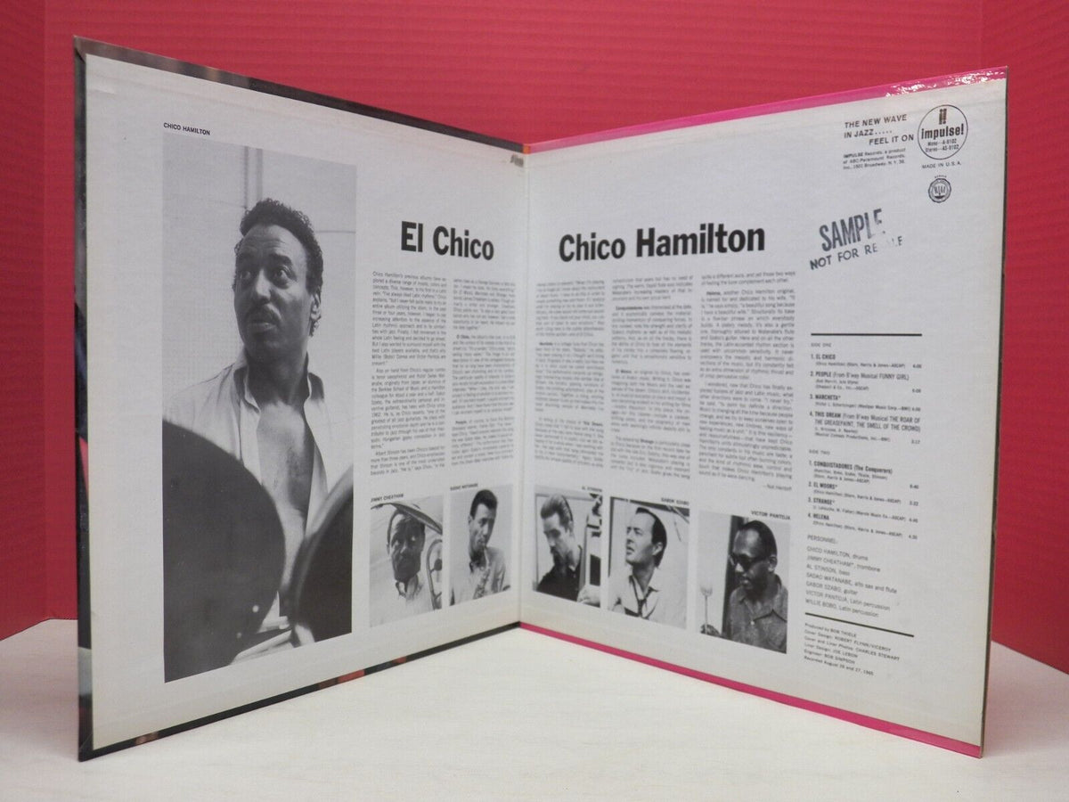 12" LP NM Chico Hamilton El Chico 1965 Impulse! Stereo Promo AS-9102 12" LP NM Chico Hamilton El Chico 1965 Impulse! Stereo Promo AS-9102