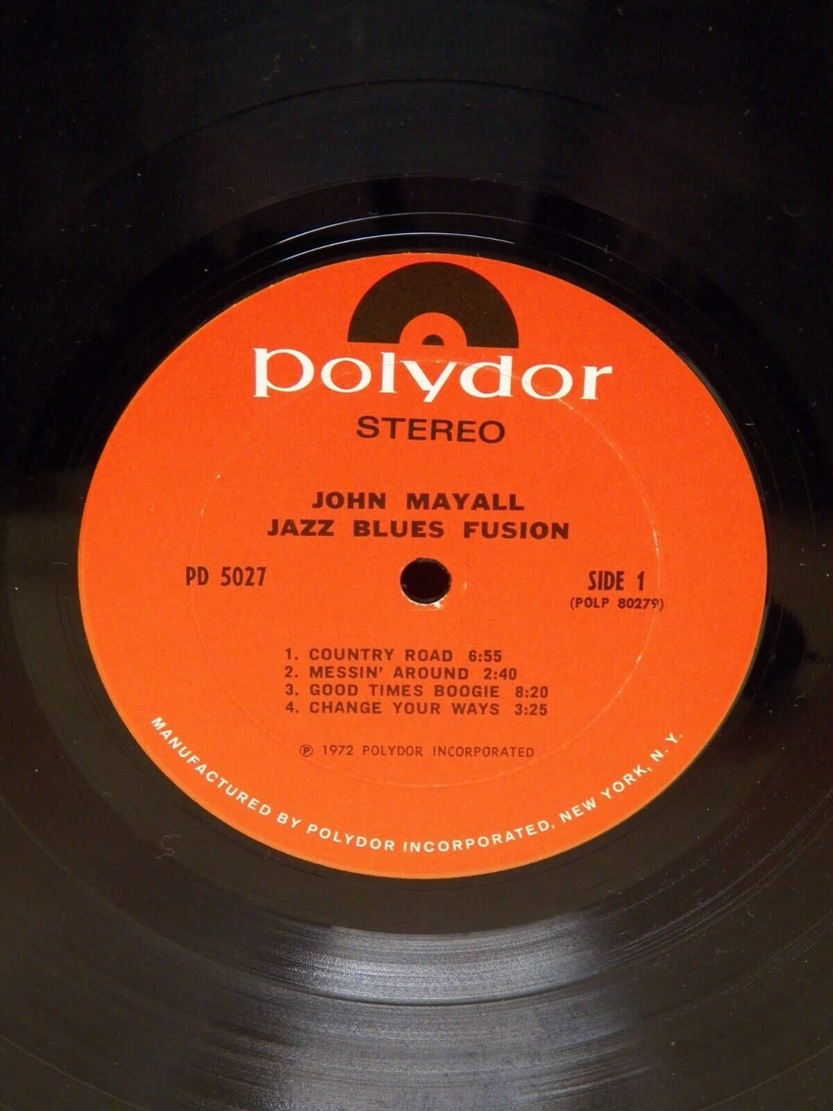 12" LP EX John Mayall Jazz Blues Fusion 1972 Polydor PD 5027 12" LP EX John Mayall Jazz Blues Fusion 1972 Polydor PD 5027
