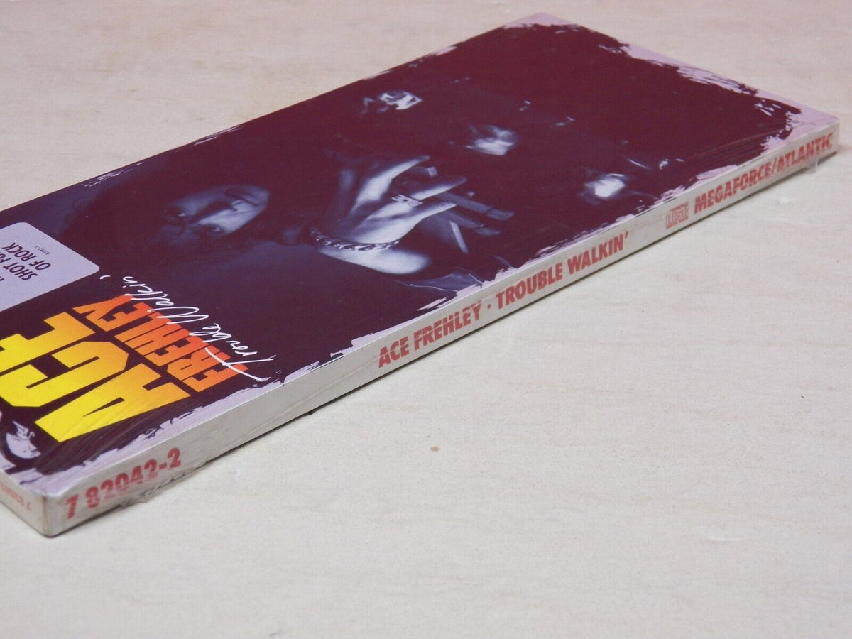 Sealed CD Long Box Ace Frehley Trouble Walkin' 1989 Megaforce/Atlantic 7 82042-2 Sealed CD Long Box Ace Frehley Trouble Walkin' 1989 Megaforce/Atlantic 7 82042-2