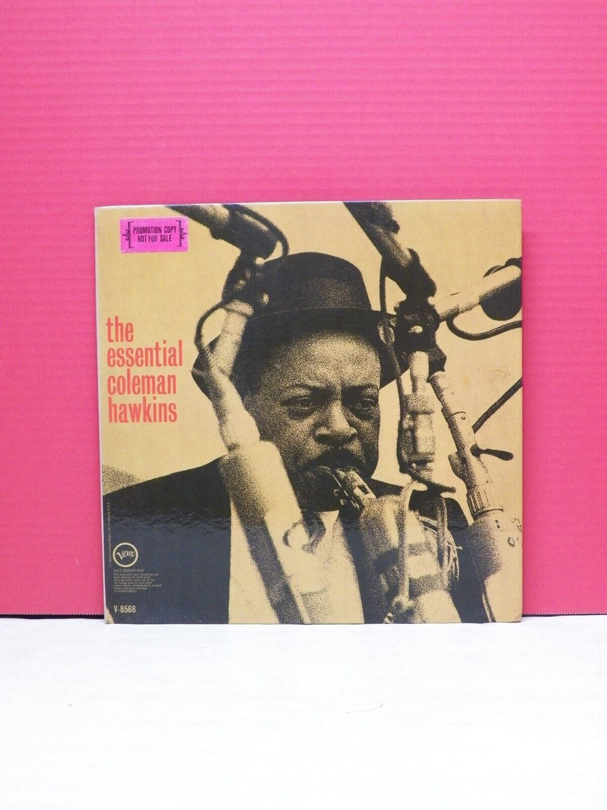 12" LP EX Coleman Hawkins The Essential Coleman Hawkins 1964 Verve Mono Promo 12" LP EX Coleman Hawkins The Essential Coleman Hawkins 1964 Verve Mono Promo