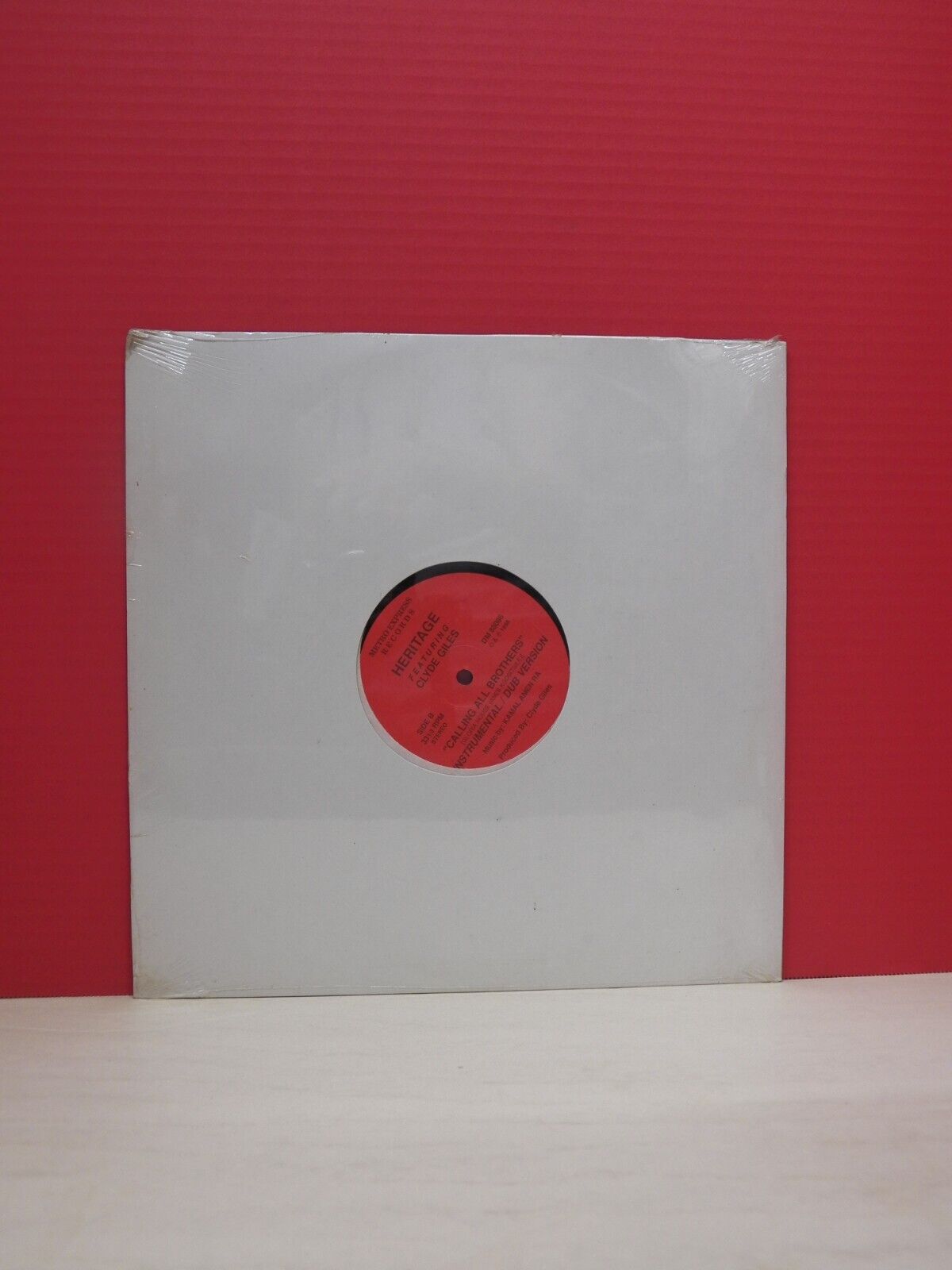 12" Single Heritage feat Clyde Giles Calling All Brothers 1988 Metro Express 12" Single Heritage feat Clyde Giles Calling All Brothers 1988 Metro Express