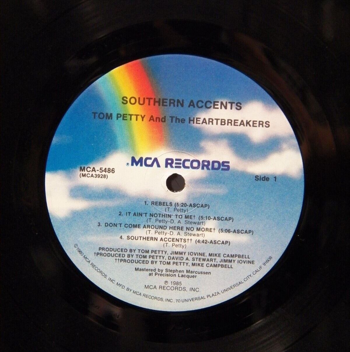 12" LP EX Tom Petty And The Heartbreakers Southern Accents 1985 MCA Promo 12" LP EX Tom Petty And The Heartbreakers Southern Accents 1985 MCA Promo