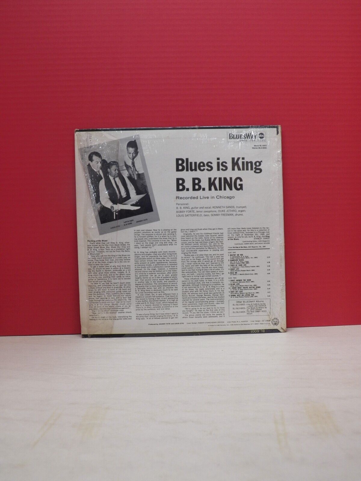 12" LP VG++/EX B.B. King Blues Is King Bluesway Stereo Reissue BLS-6001 12" LP VG++/EX B.B. King Blues Is King Bluesway Stereo Reissue BLS-6001
