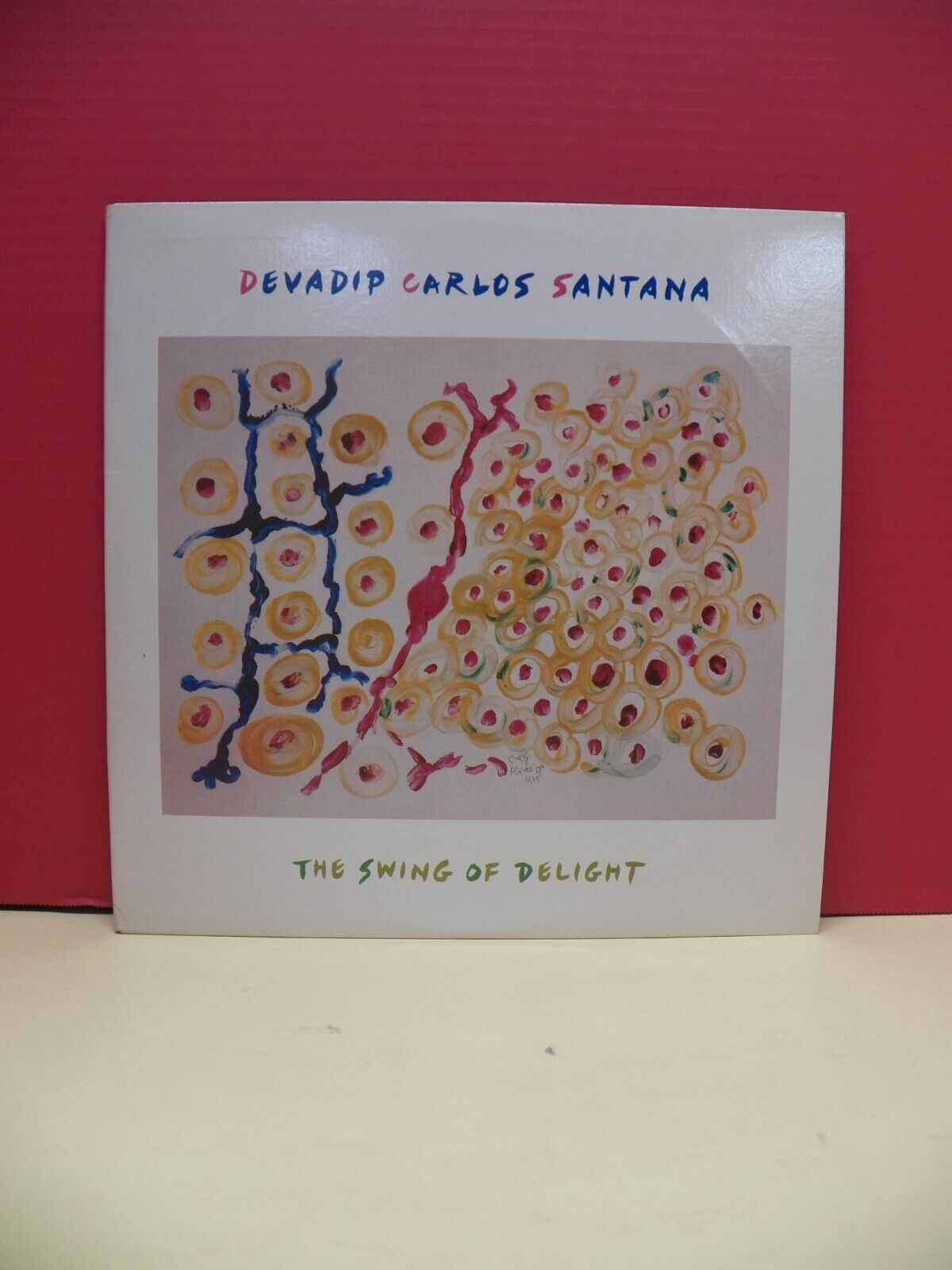 12" 2xLP EX Devadip Carlos Santana The Swing Of Delight 1980 Columbia Promo 12" 2xLP EX Devadip Carlos Santana The Swing Of Delight 1980 Columbia Promo