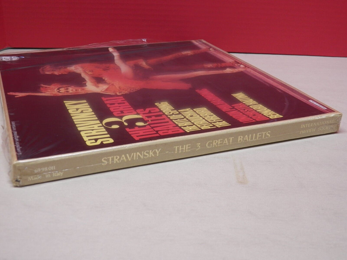 12" 3xLP Box Set Stravinsky The 3 Great Ballets 1974 Philips Import 6998 011 12" 3xLP Box Set Stravinsky The 3 Great Ballets 1974 Philips Import 6998 011