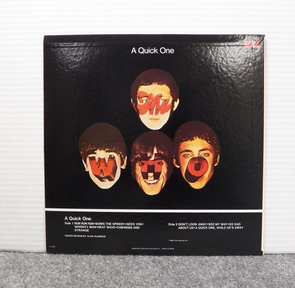 12" LP NM The Who A Quick One 1980 Polydor Reissue Japanese Import MPX 4018 12" LP NM The Who A Quick One 1980 Polydor Reissue Japanese Import MPX 4018