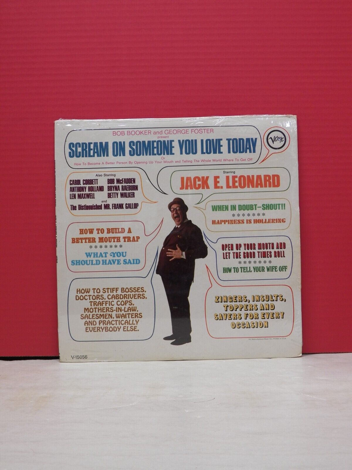 12" LP Bob Booker/George Foster Scream On Someone You Love Today 1967 Verve Mono 12" LP Bob Booker/George Foster Scream On Someone You Love Today 1967 Verve Mono