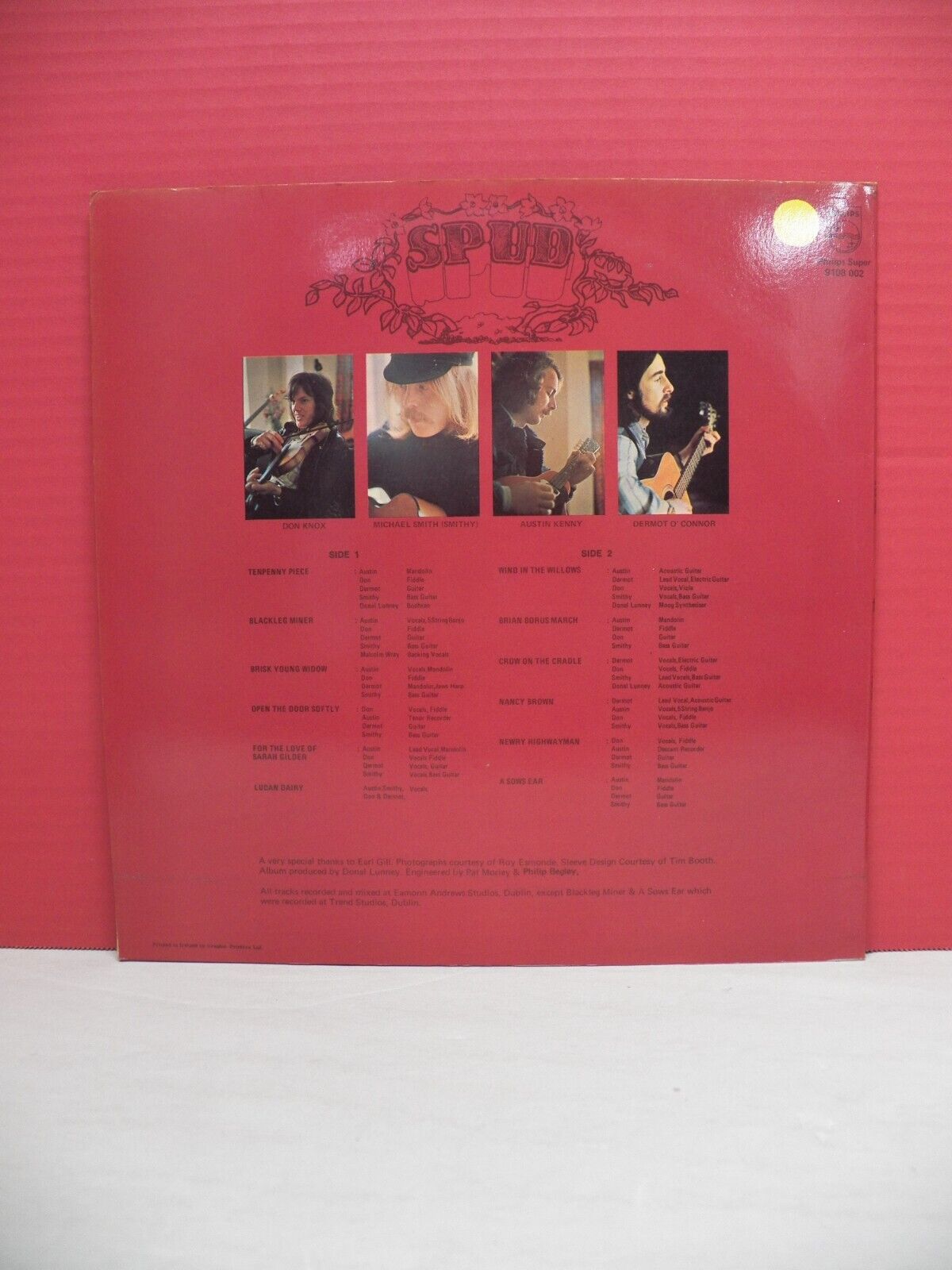 12" LP VG++/EX Spud A Silk Purse 1975 Philips Ireland Import 9108 002 12" LP VG++/EX Spud A Silk Purse 1975 Philips Ireland Import 9108 002