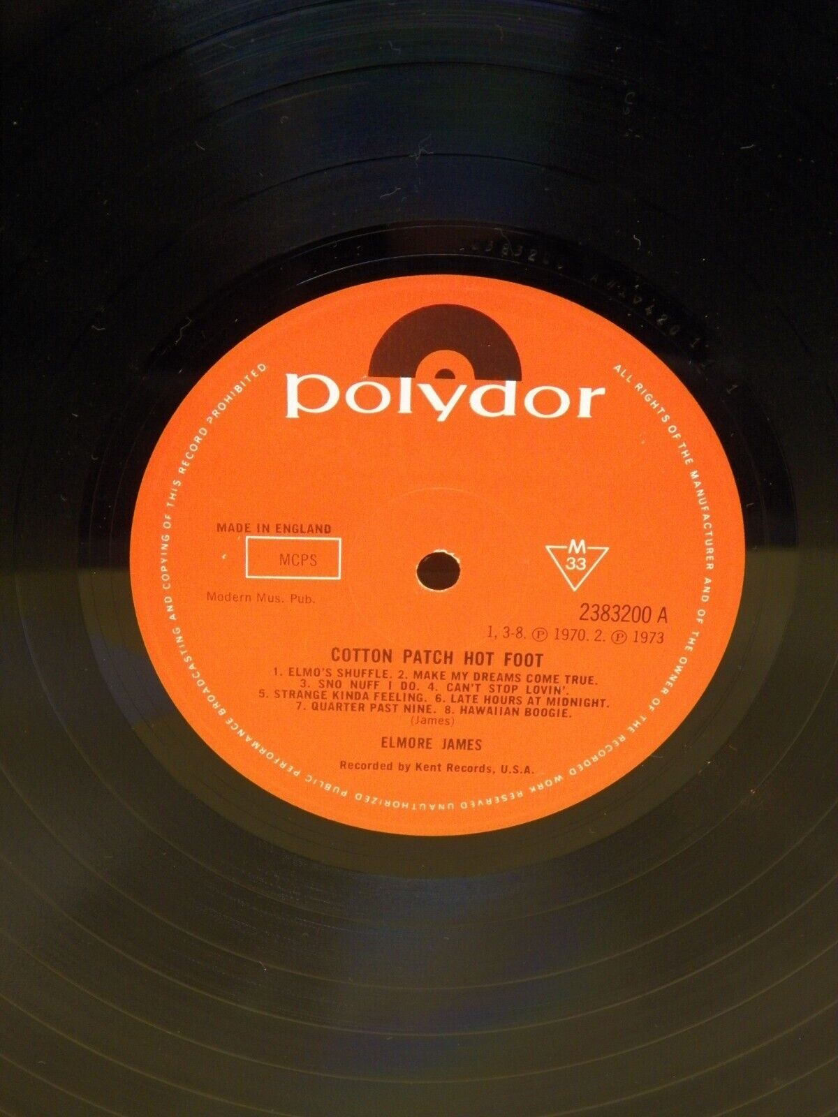 12" LP EX Elmore James/Walter Horton Cotton Patch Hotfoots 1973 Polydor Import 12" LP EX Elmore James/Walter Horton Cotton Patch Hotfoots 1973 Polydor Import
