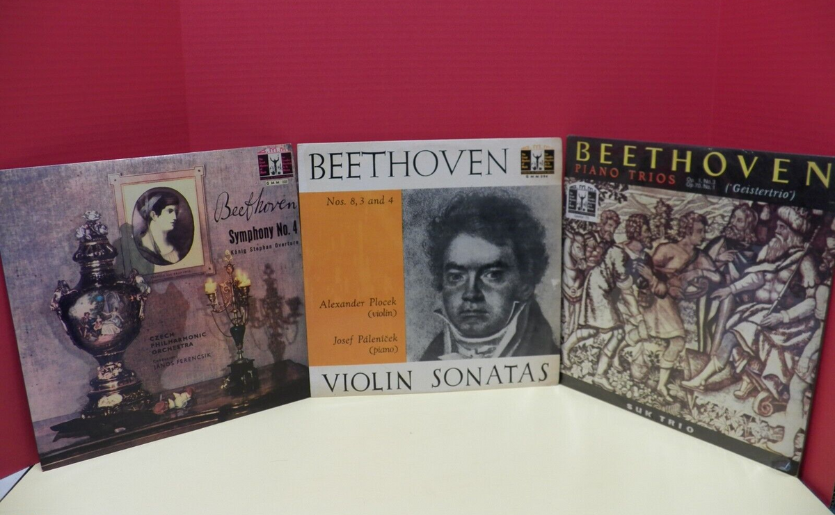Lot of 3 12" Beethoven LPs VG+ G.M.M. Venezuela Imports Lot of 3 12" Beethoven LPs VG+ G.M.M. Venezuela Imports