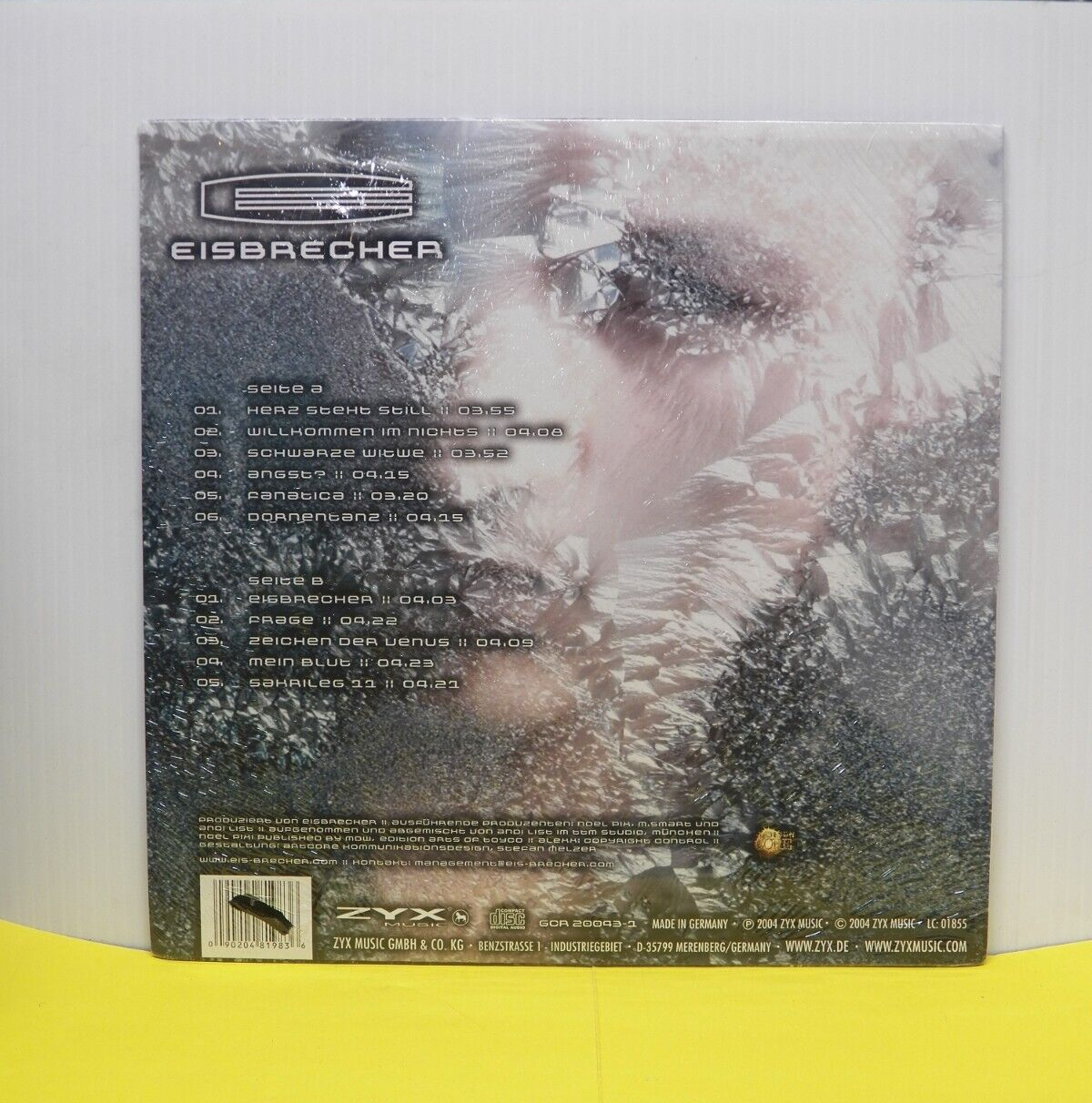 Sealed 12" LP Eisbrecher Eisbrecher 2004 ZYX Music German Import GCR 20043-1 Sealed 12" LP Eisbrecher Eisbrecher 2004 ZYX Music German Import GCR 20043-1