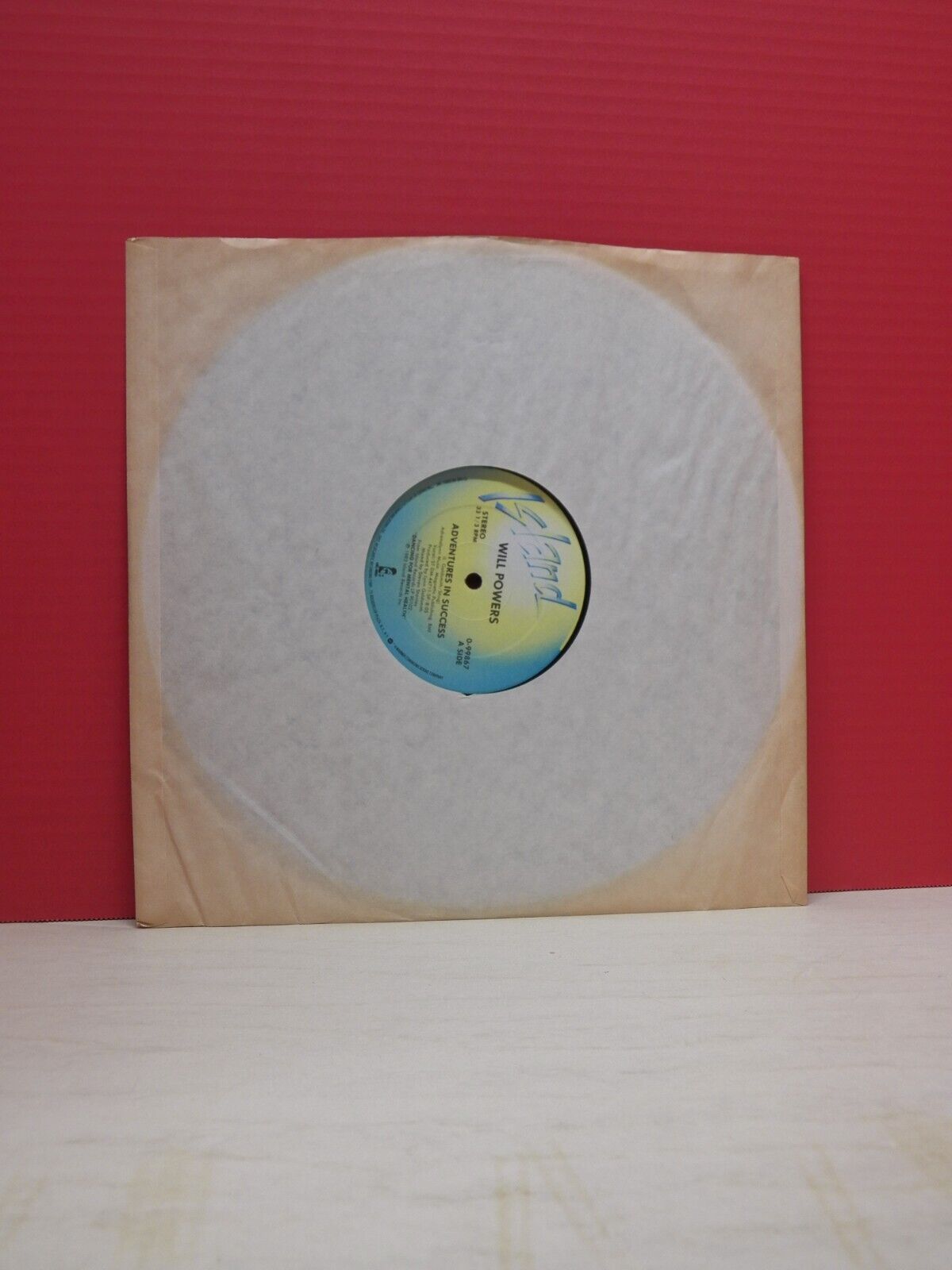 12" Single VG+ Will Powers Adventures In Success 1983 Island 0-99867 12" Single VG+ Will Powers Adventures In Success 1983 Island 0-99867