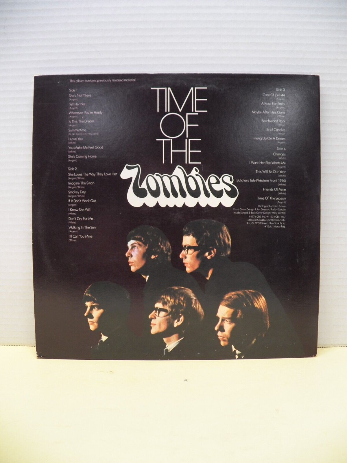 12" 2xLP VG++/EX The Zombies Time Of The Zombies 1979 Epic Reissue PEG 32861 12" 2xLP VG++/EX The Zombies Time Of The Zombies 1979 Epic Reissue PEG 32861