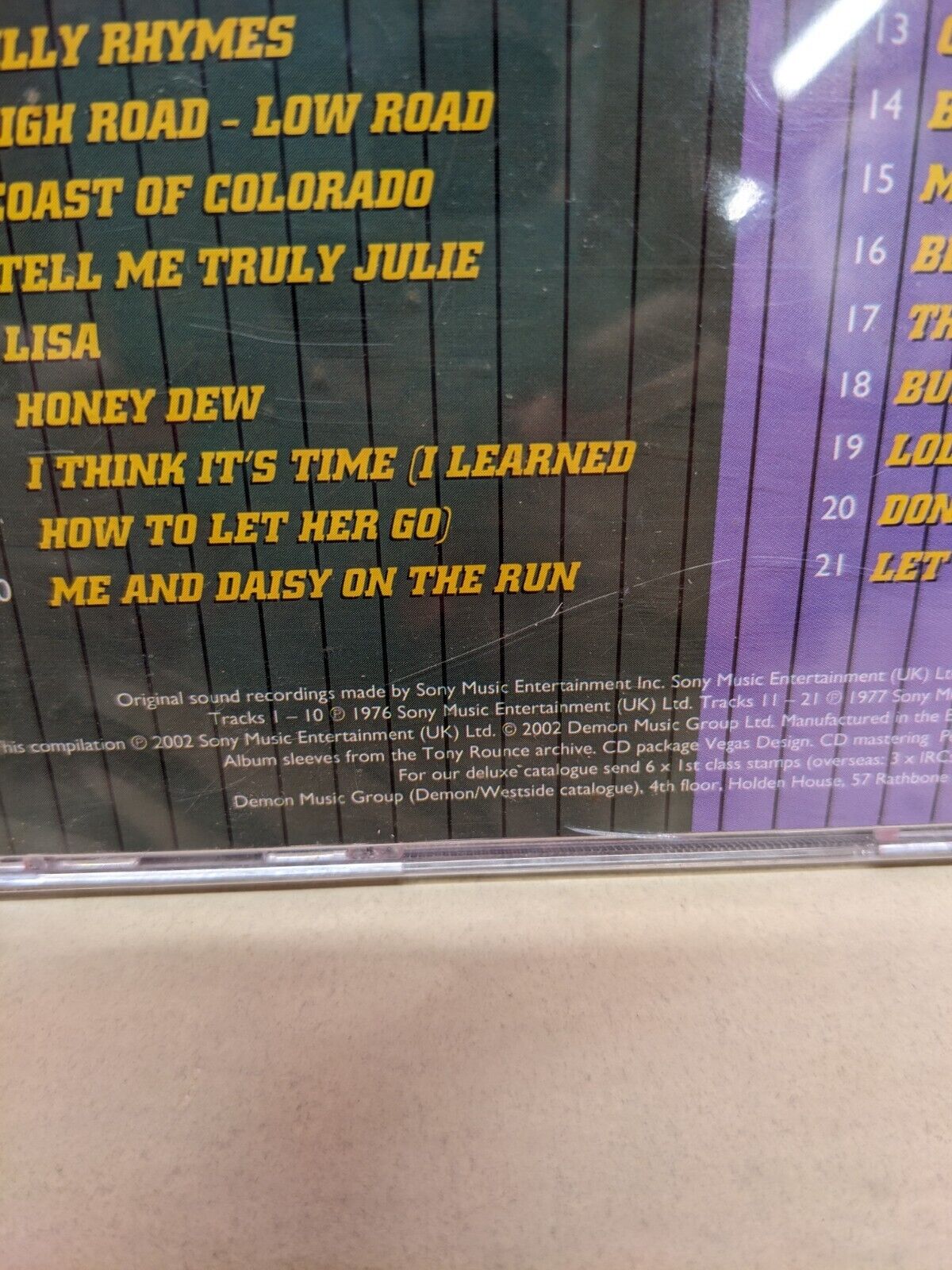 Sealed CD Rusty Wier Black Hat Saloon/Stacked Deck 2002 Westside Import WESA 919 Sealed CD Rusty Wier Black Hat Saloon/Stacked Deck 2002 Westside Import WESA 919