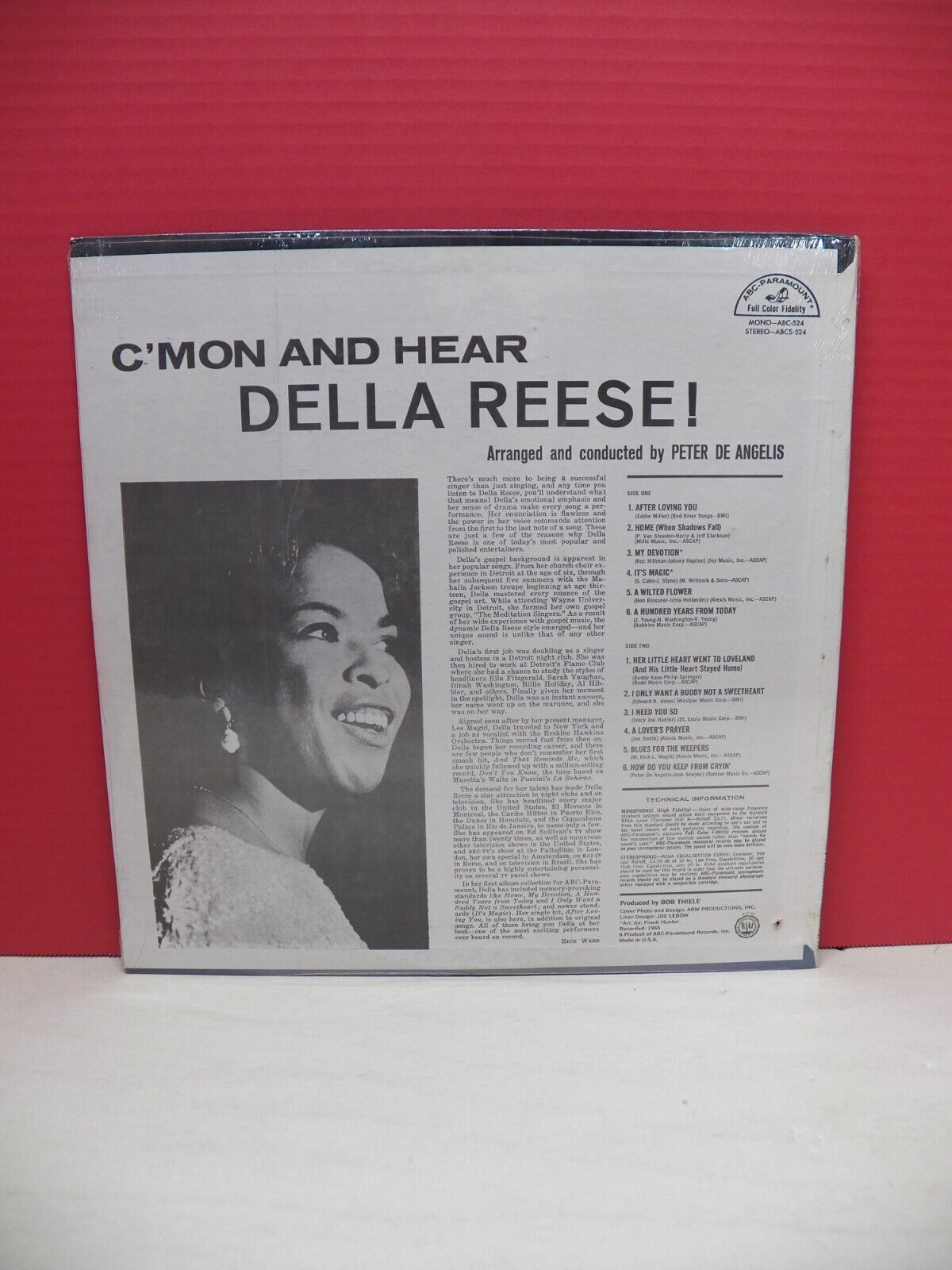 Sealed 12" LP Della Reese C'mon And Hear Della Reese! 1965 ABC-Paramount Stereo Sealed 12" LP Della Reese C'mon And Hear Della Reese! 1965 ABC-Paramount Stereo