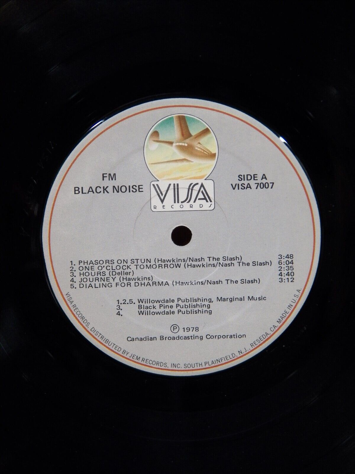 12" LP VG++/EX FM Black Noise 1978 Visa Records VISA 7007 12" LP VG++/EX FM Black Noise 1978 Visa Records VISA 7007